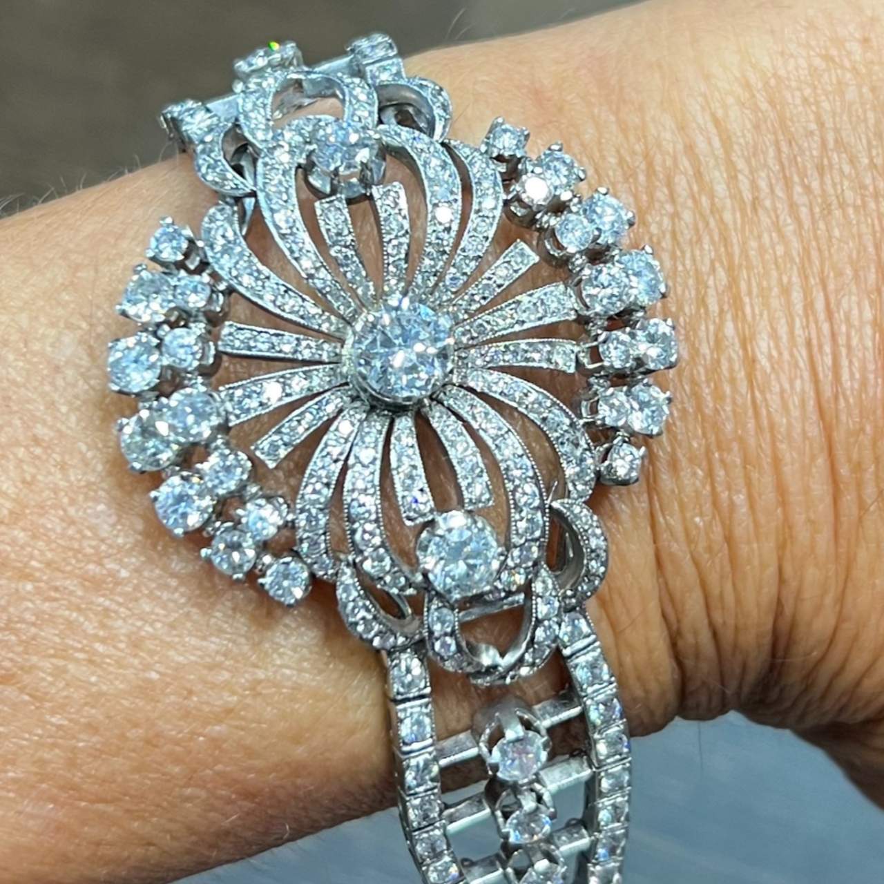 Art Deco Platinum Diamond Bracelet