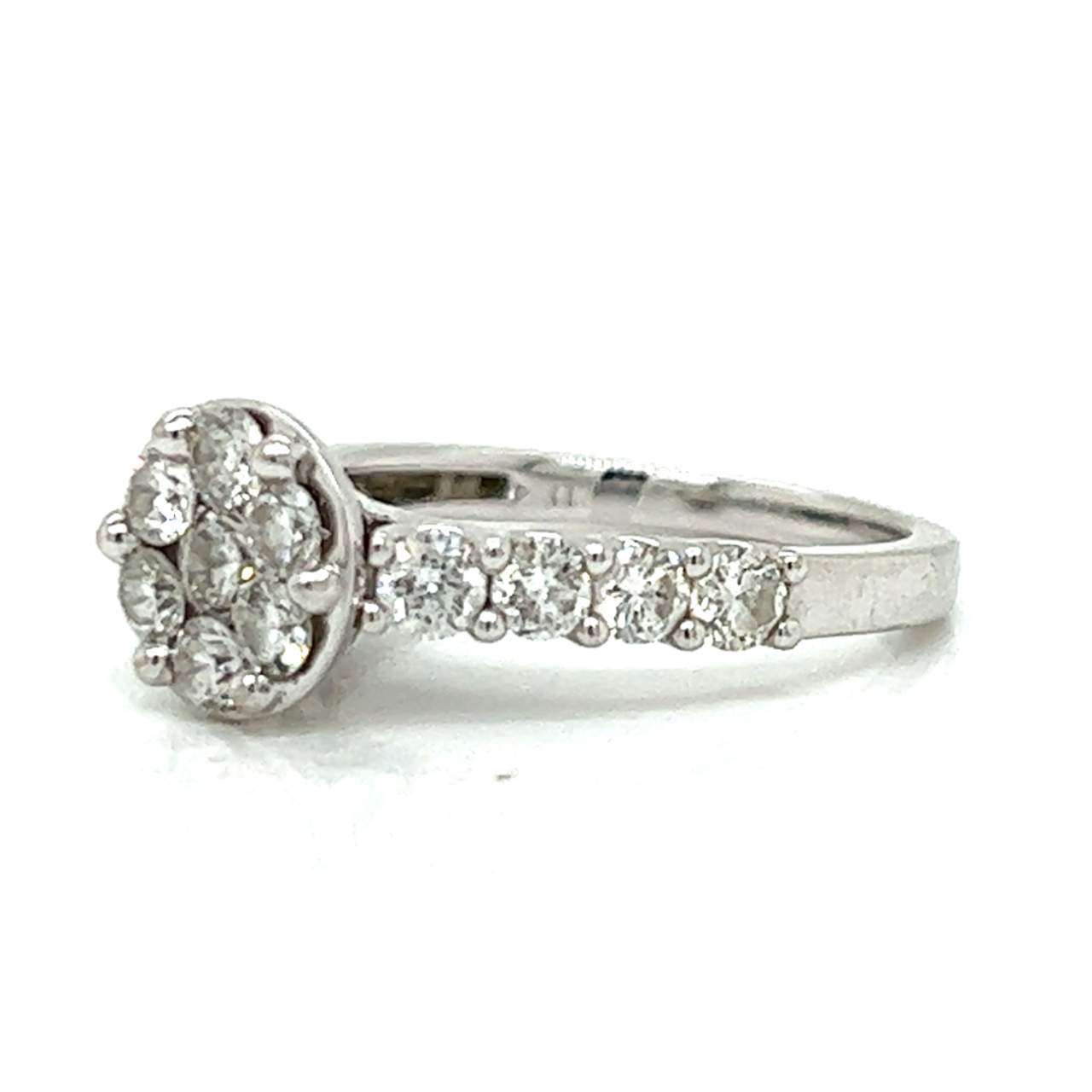 14K White Gold 1.00 Ct. Diamond Ring