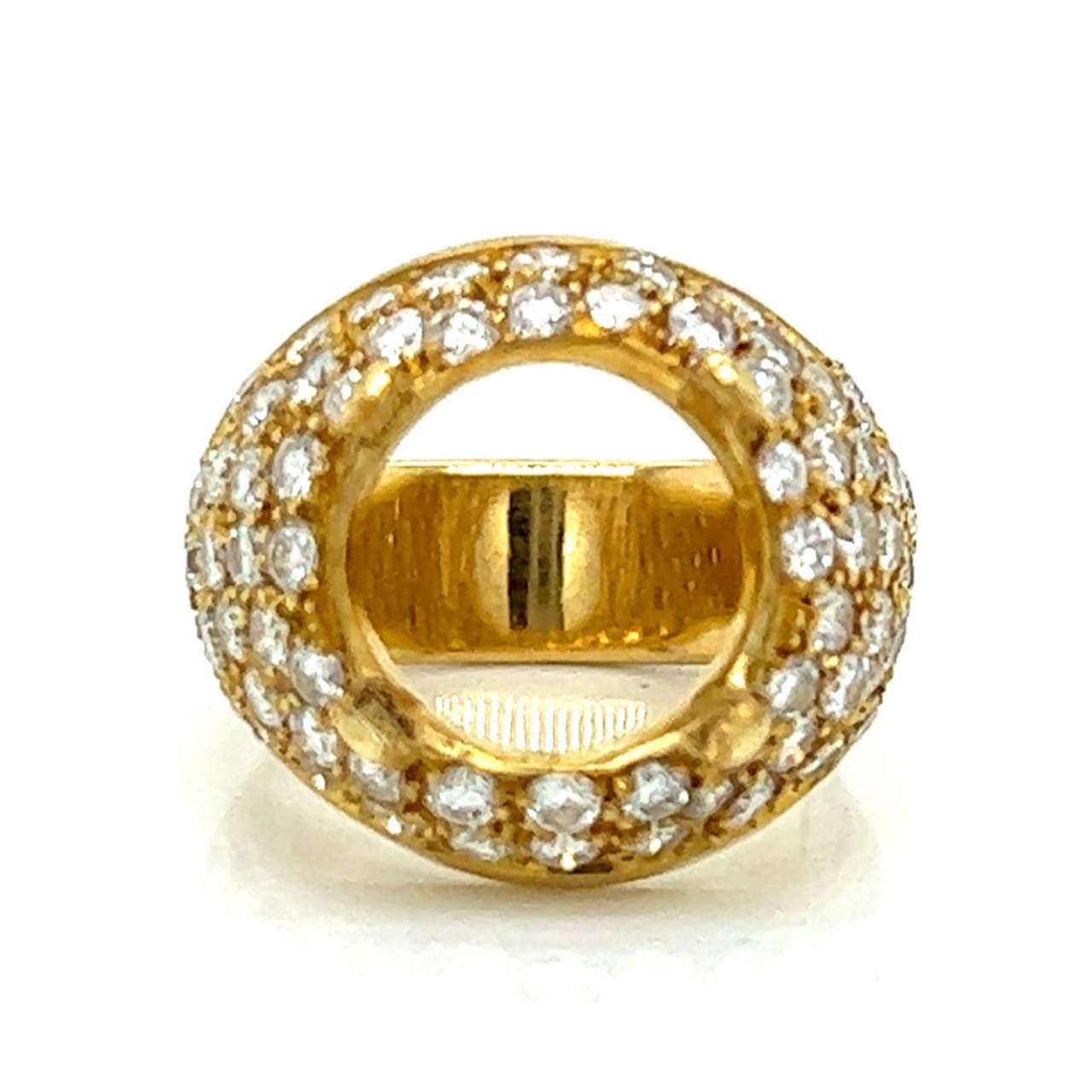 18K Yellow Gold Diamond Mounting