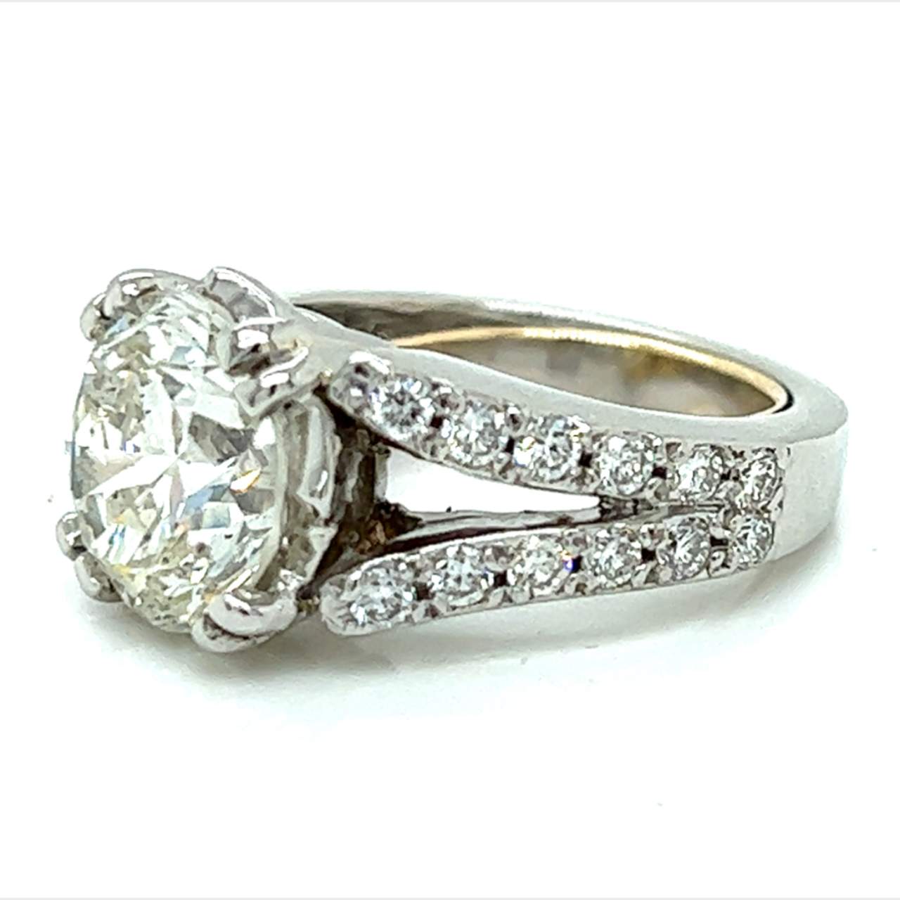 Platinum 4.90 Ct. GIA Certified Diamond Ring