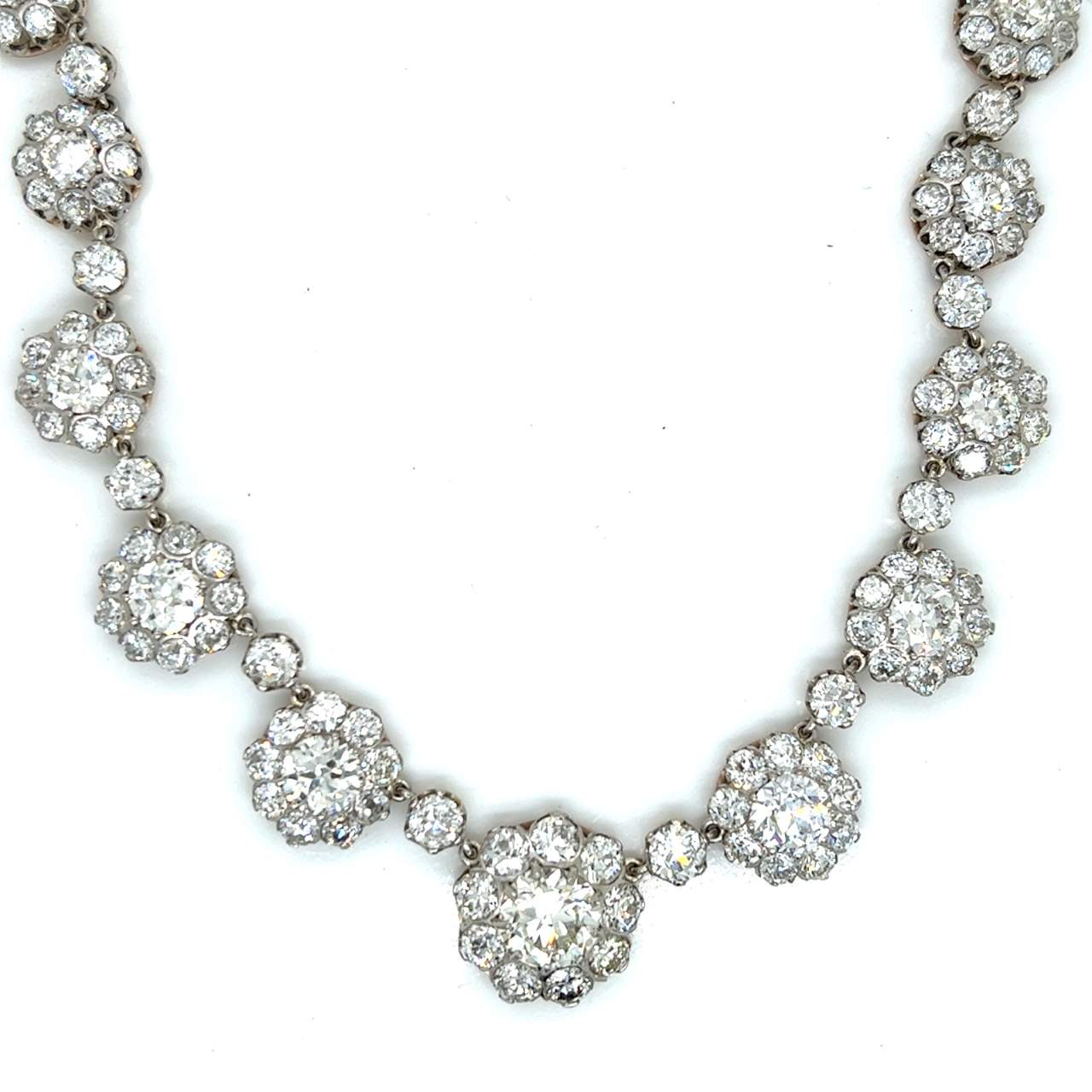Platinum & 18K White Gold 58.75 Ct. Diamond Necklace