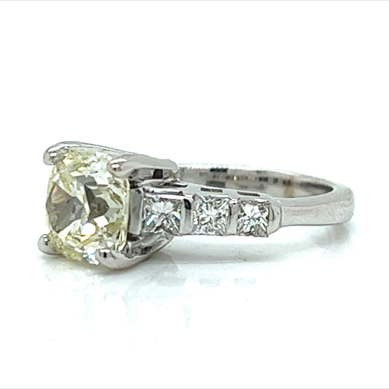 14K White Gold 2.68 Ct. Diamond Engagement Ring