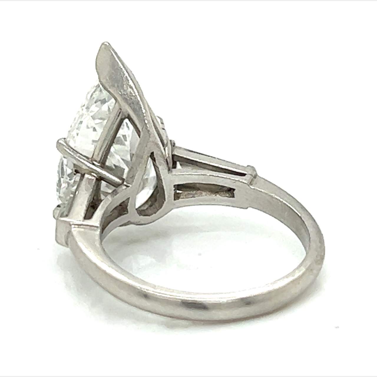 Platinum 5.24 Ct. GIA Certified Diamond Engagement Ring