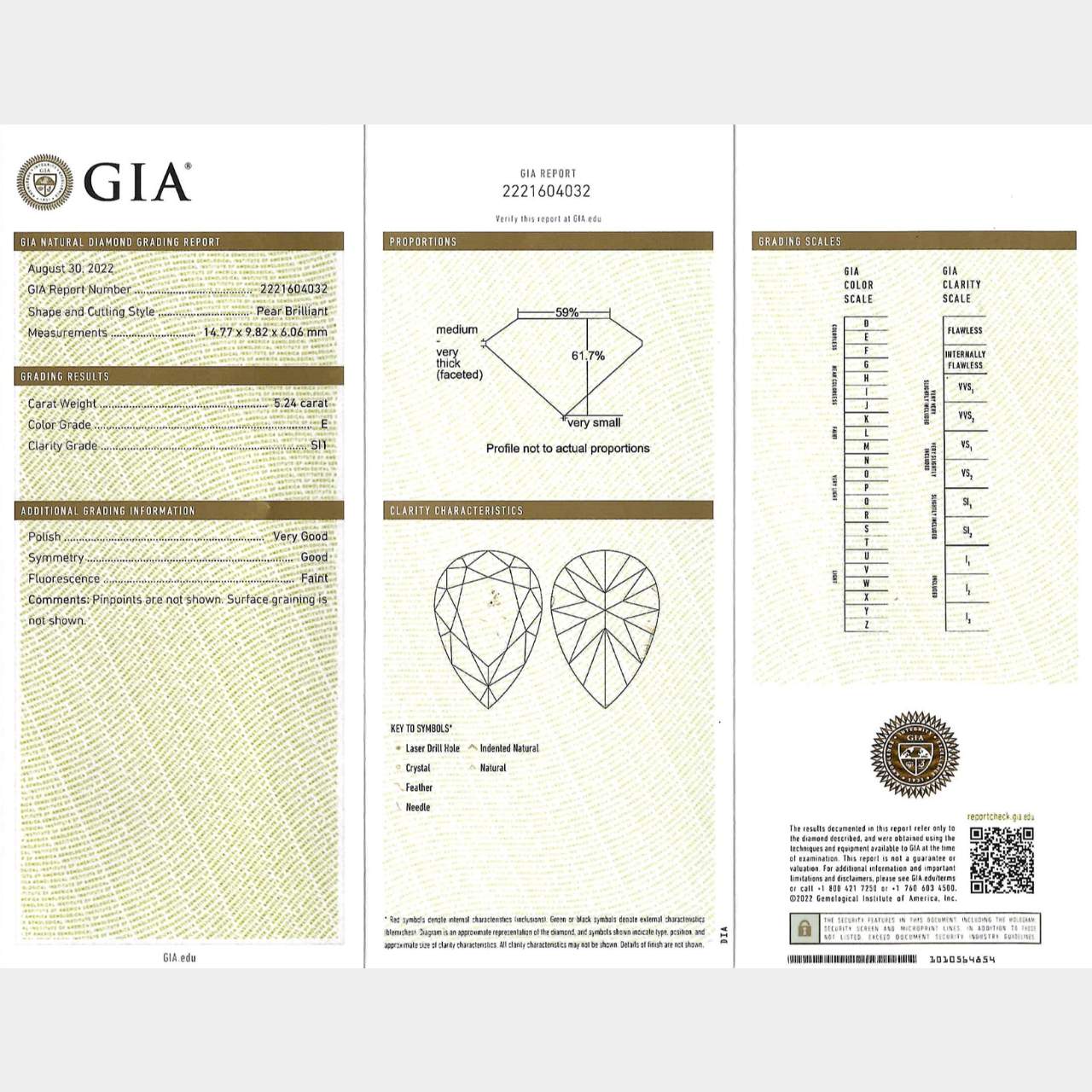 Platinum 5.24 Ct. GIA Certified Diamond Engagement Ring