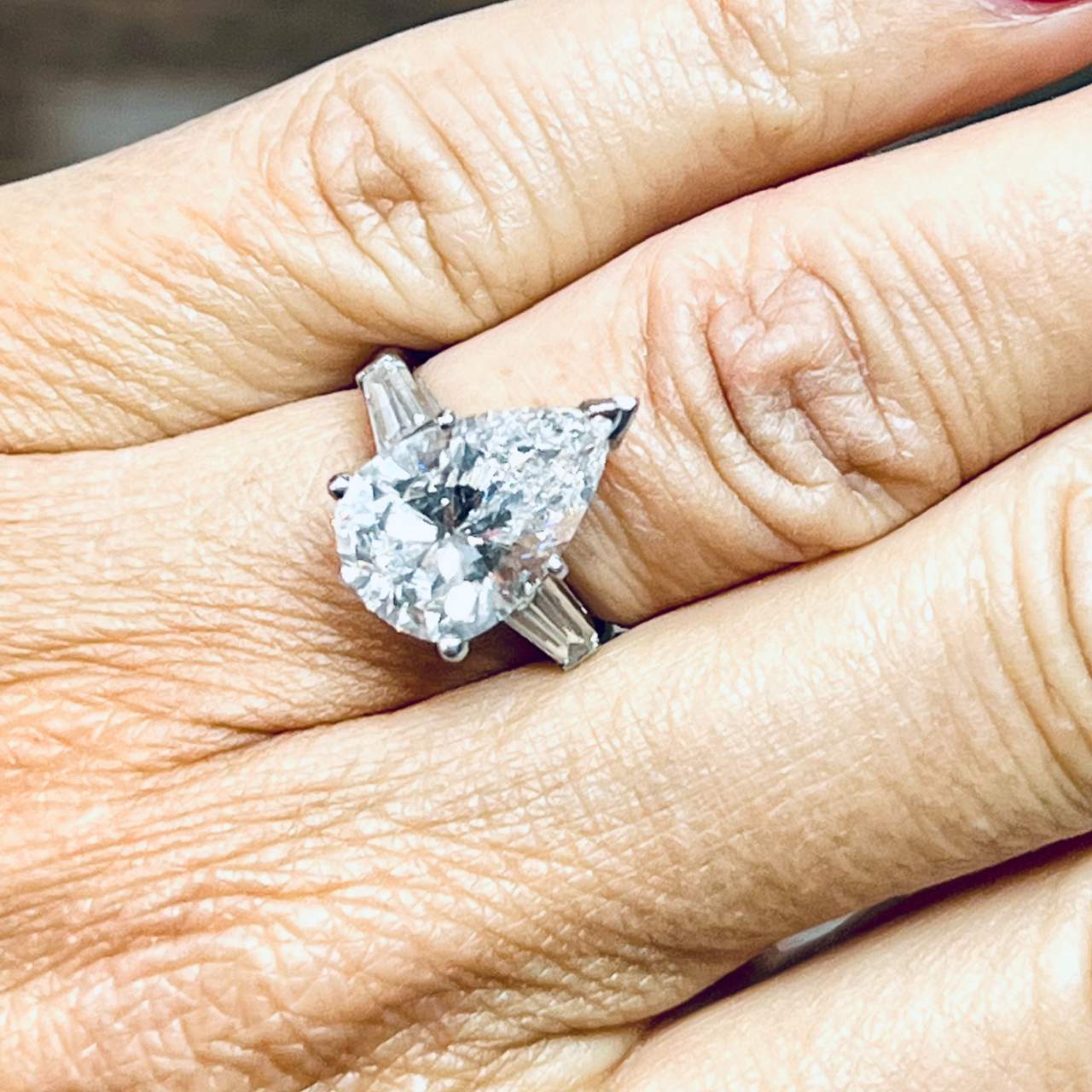 Platinum 5.24 Ct. GIA Certified Diamond Engagement Ring