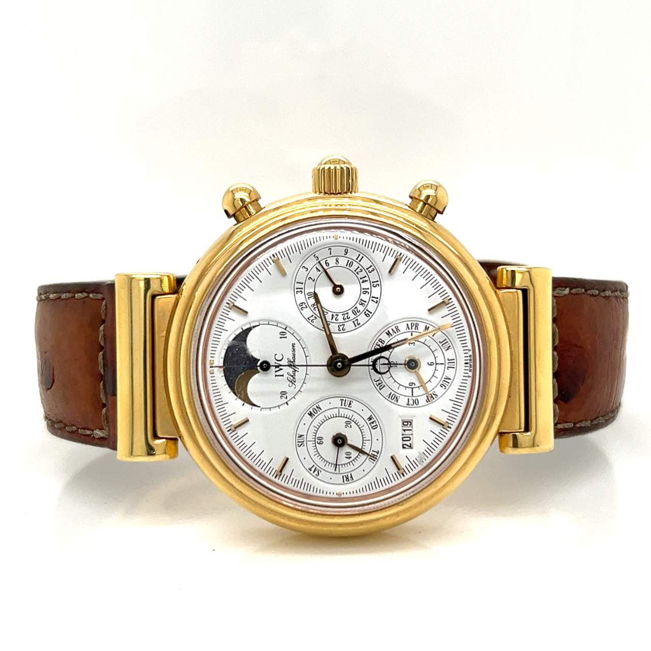 IWC 18K Yellow Gold Da Vinci Perpetual Calendar Watch