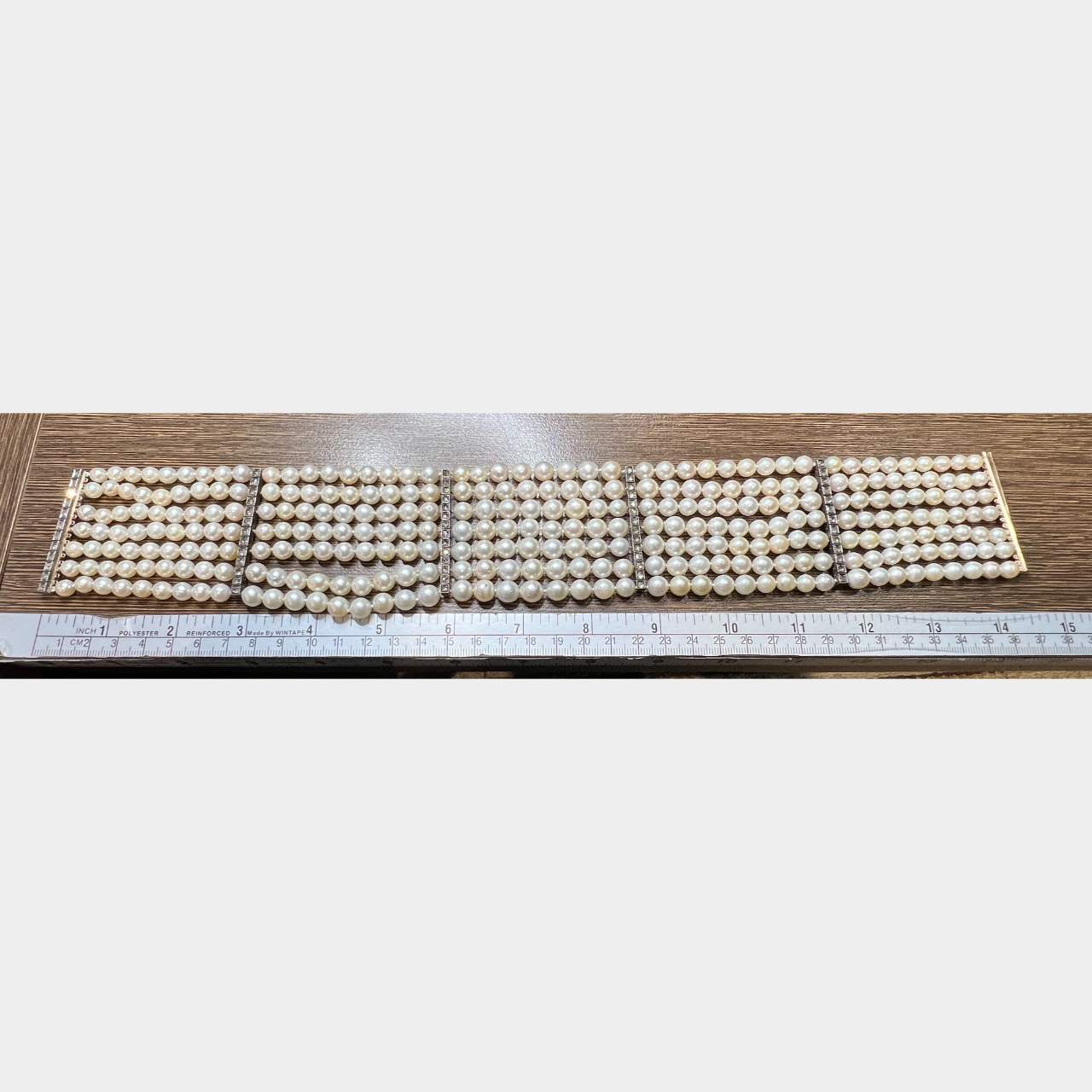 Victorian 18K & Silver Pearl Necklace/Choker