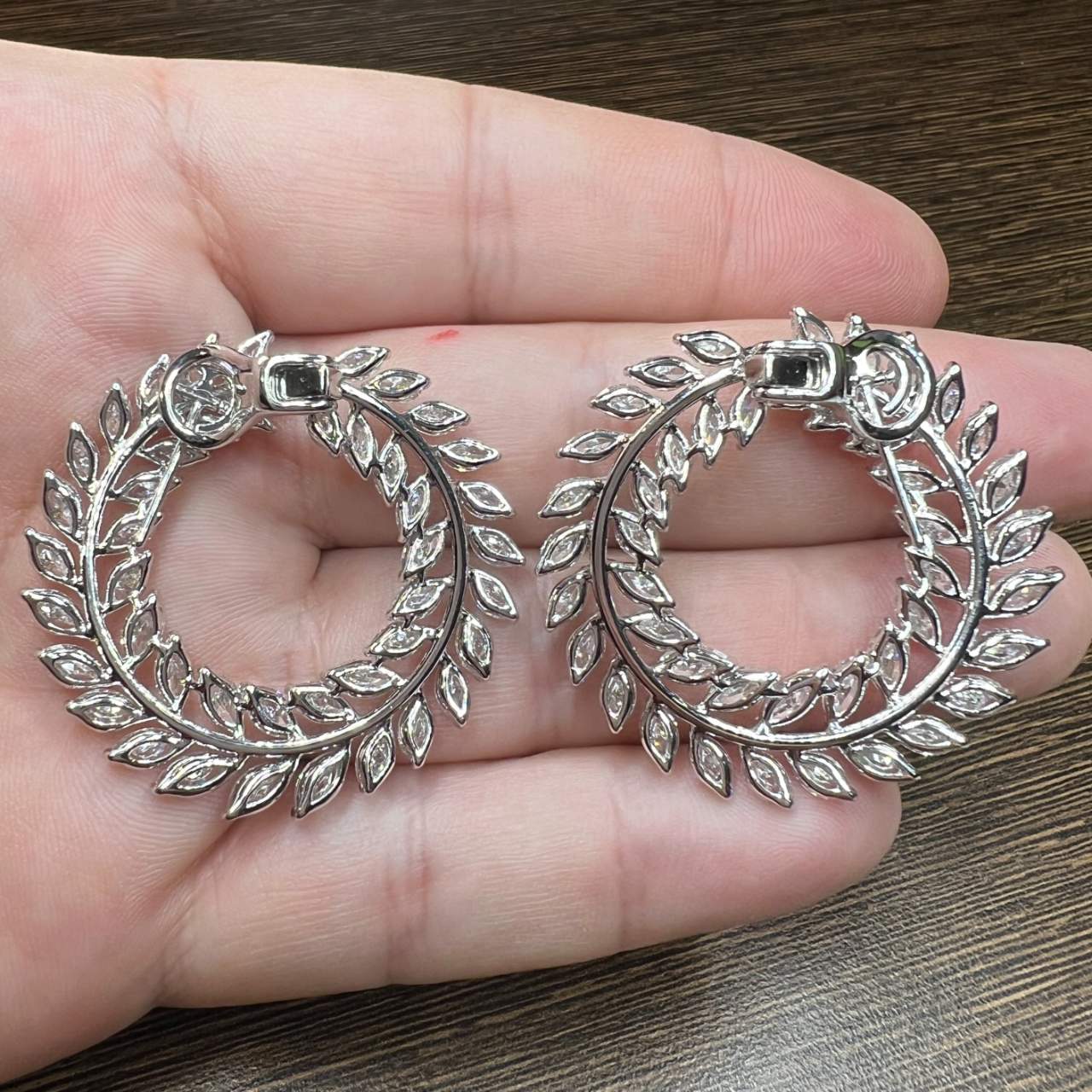 Platinum 16.46 Ct. Diamond Earrings