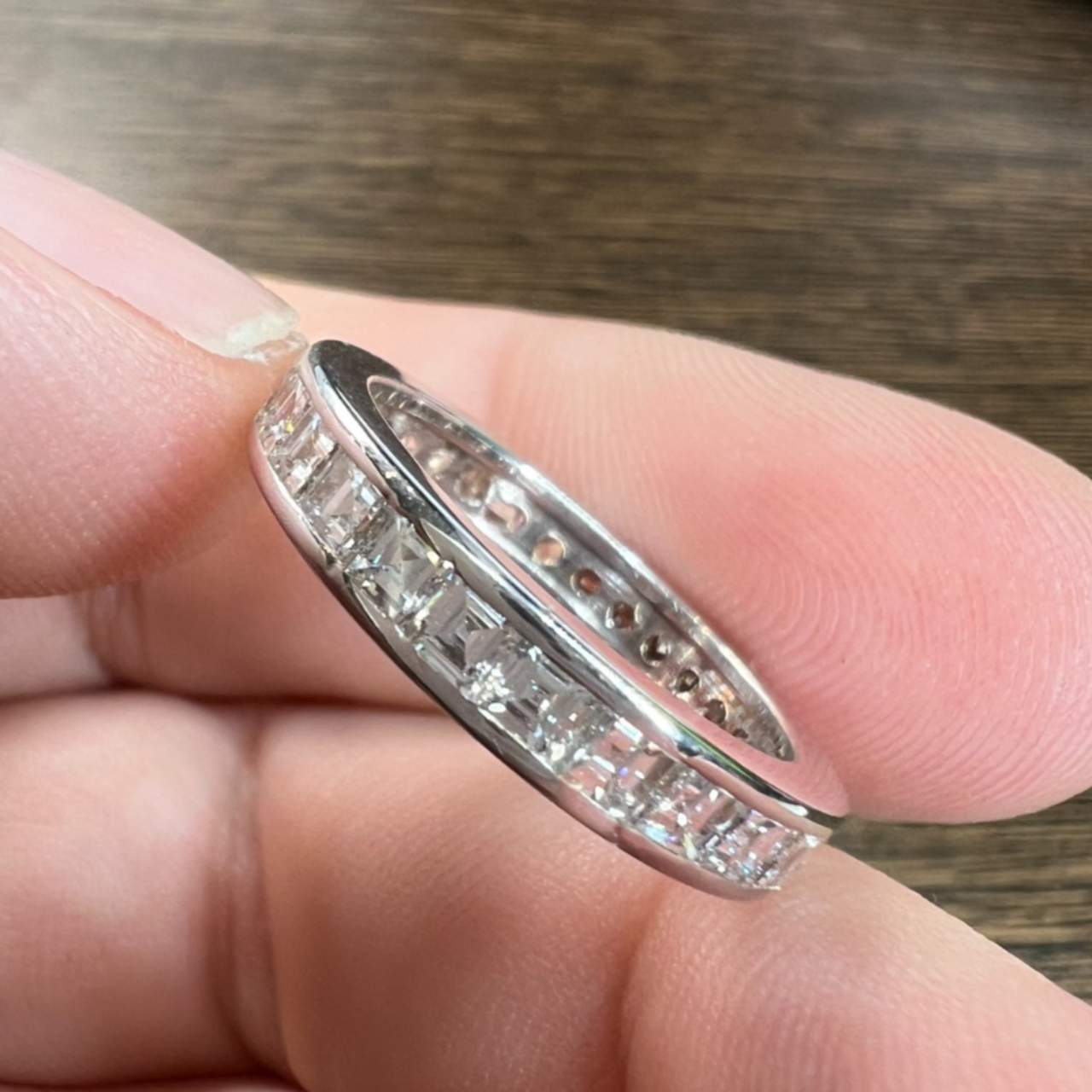 18K White Gold 3.15 Ct. Diamond Eternity Band
