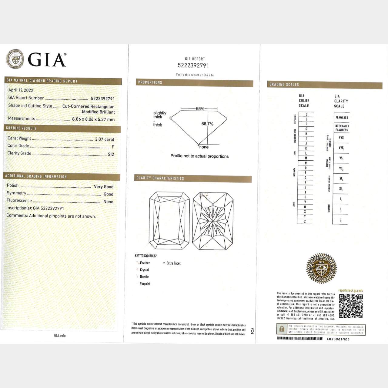 Platinum & 18K GIA Certified 6.10 Ct. Diamond Earrings