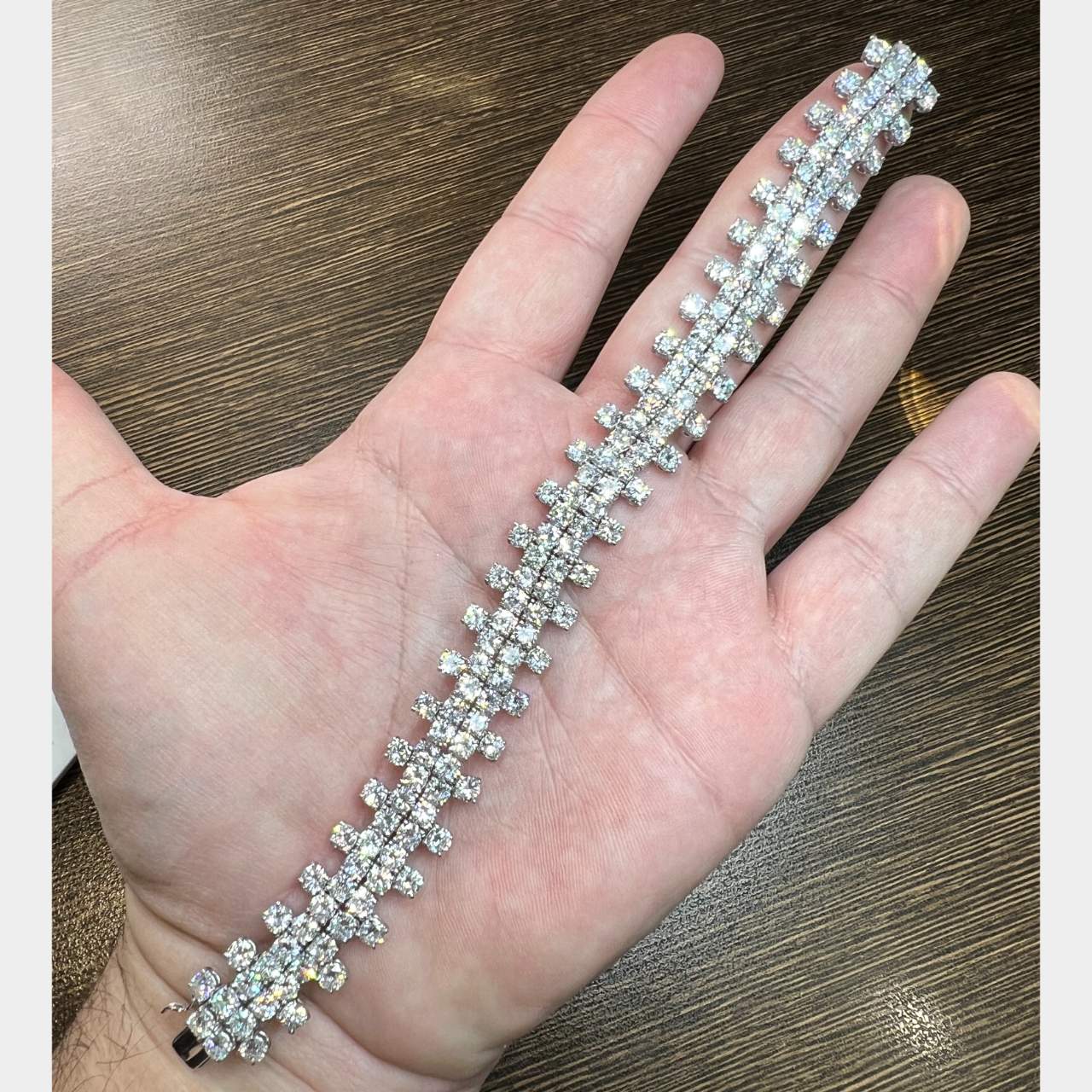 Calderoni Platinum 39.00 Ct. Diamond Bracelet