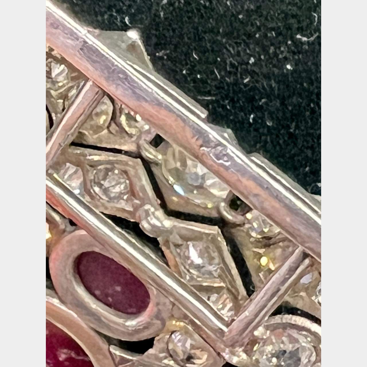 Art Deco Ruby & Diamond Bracelet