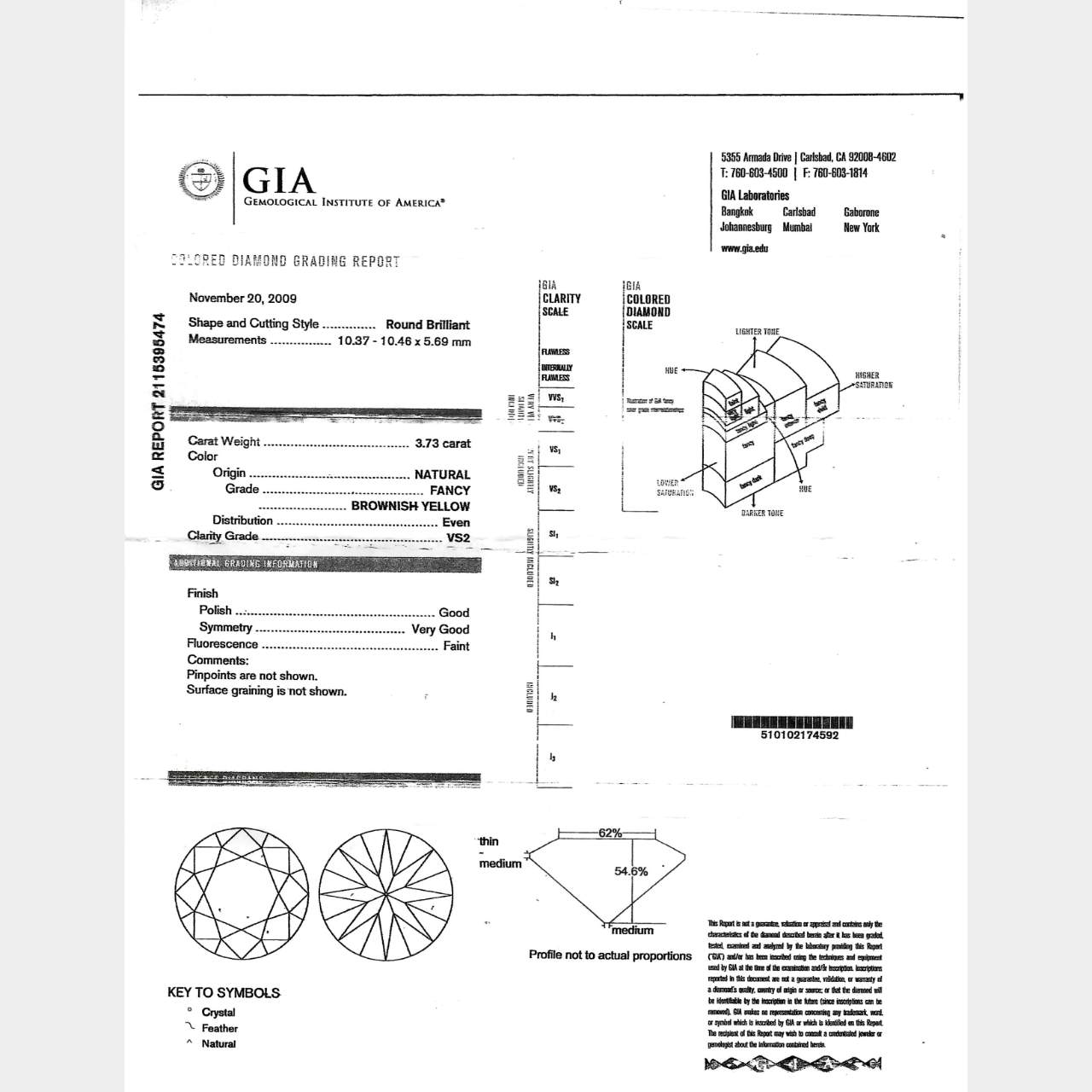 3.73 Ct GIA Certified Diamond Engagement Ring
