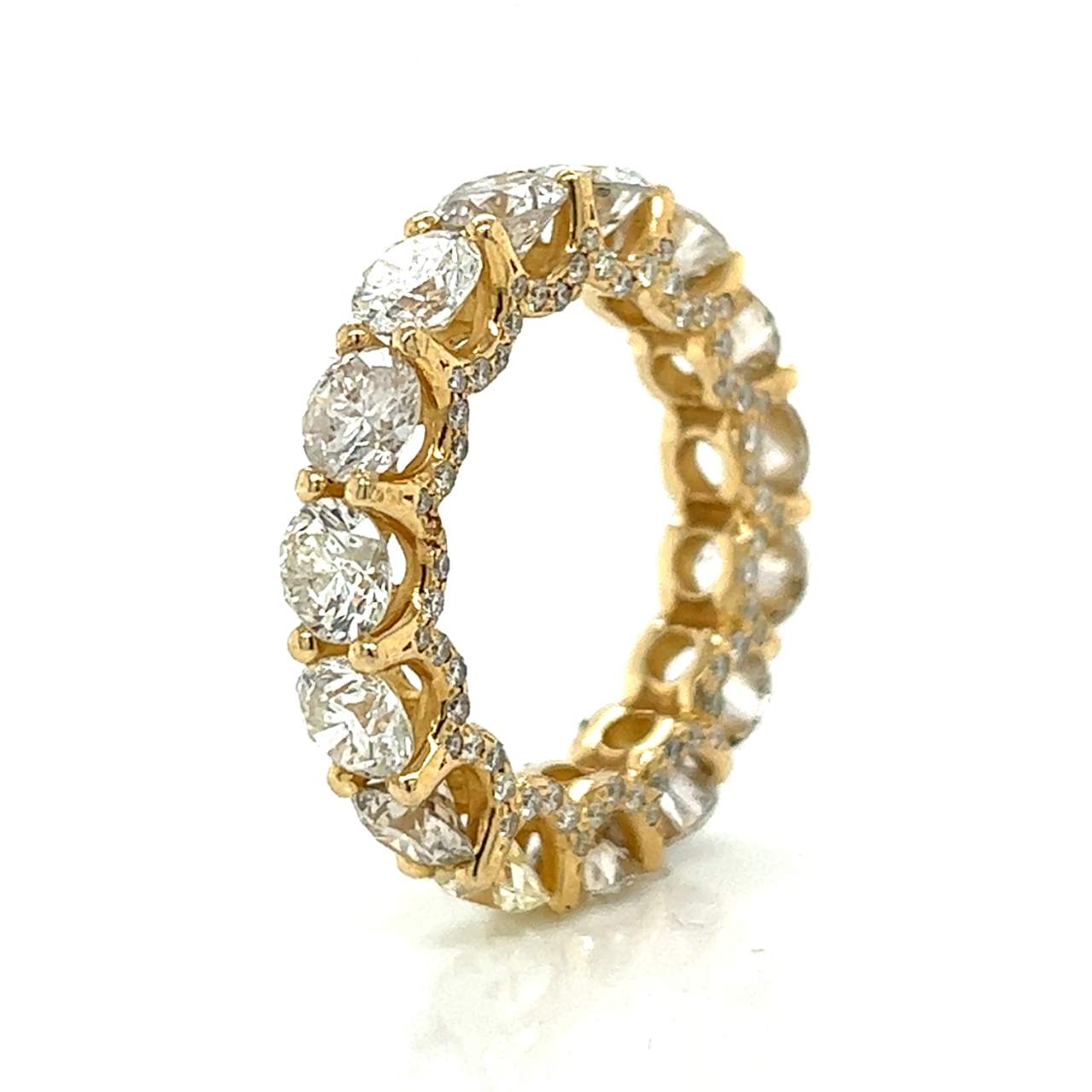 14K Yellow gold 7.95Ct. Diamond Eternity Band