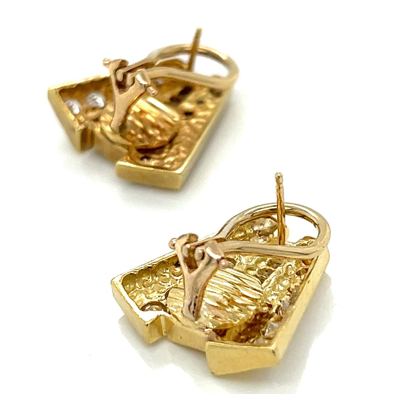 18K Yellow Gold 2.80 Ct. Diamond Earrings