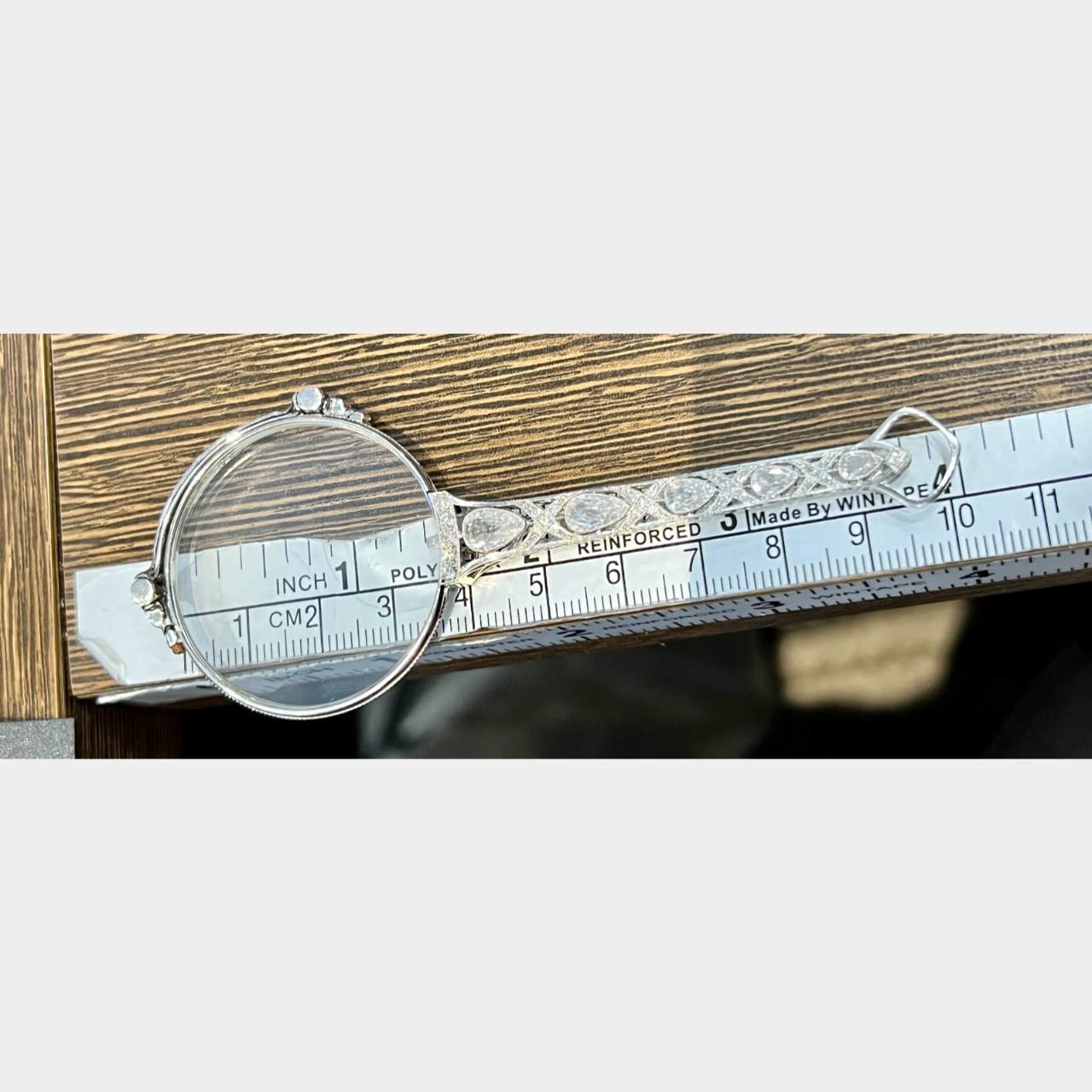 Art Deco Platinum 2.70 Ct. Diamond Lorgnette Spectacles