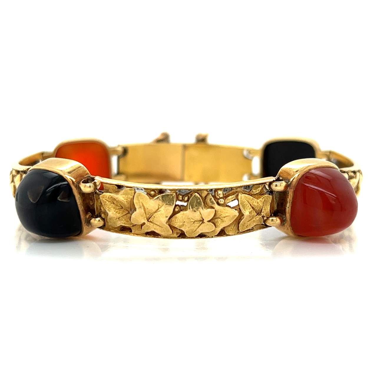 18K Yellow Gold  Semi Precious Stone Bracelet