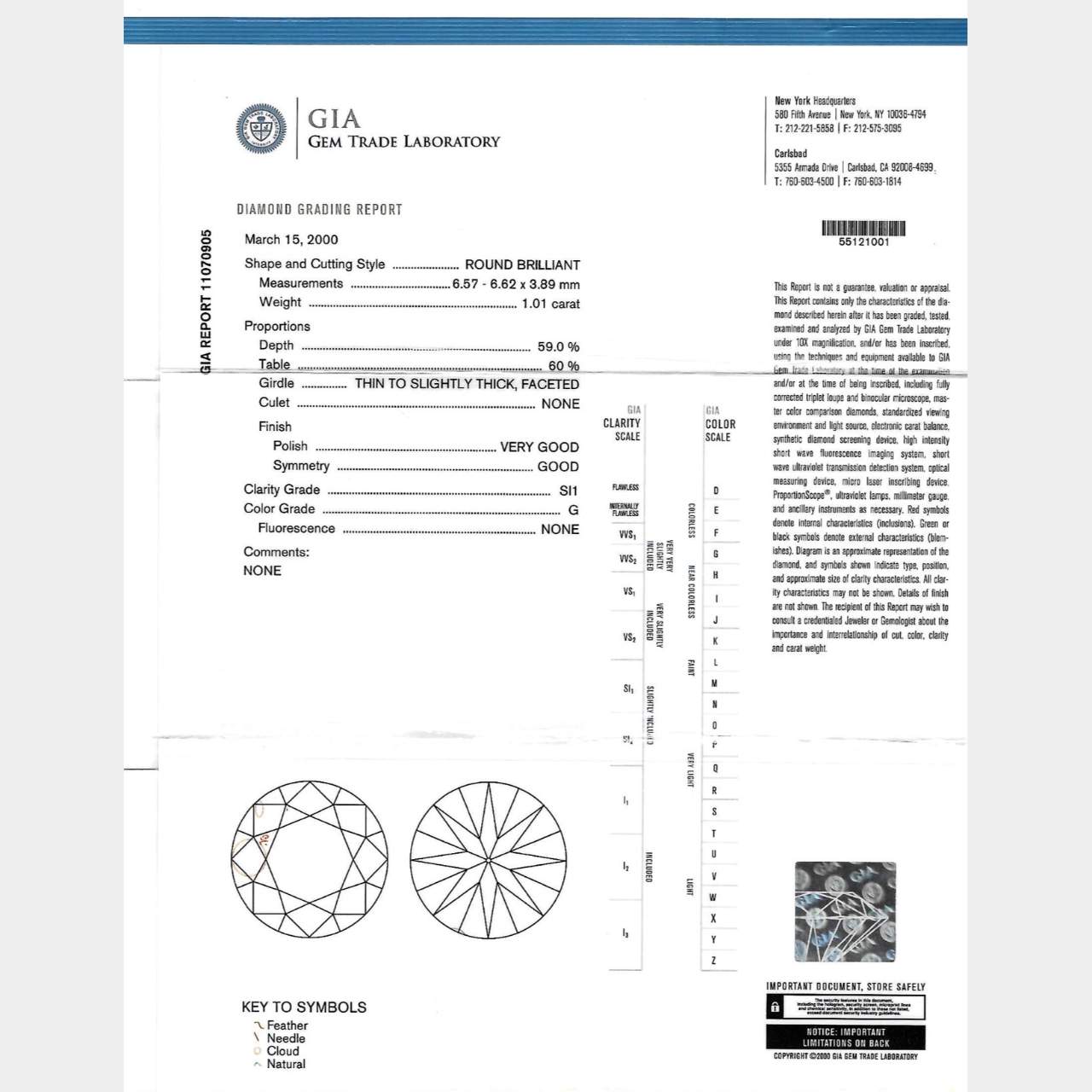 14K Whit Gold 2.02 Ct. GIA Certified Diamond