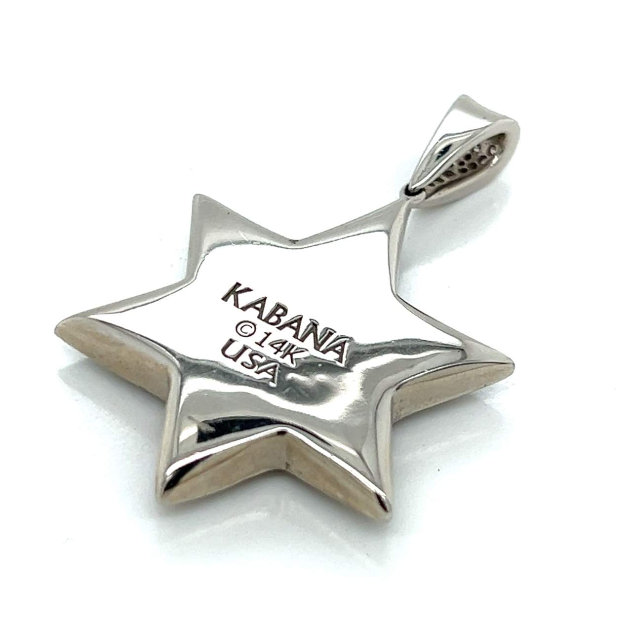 Kabana 14K White Gold Diamond Star of David Pendant