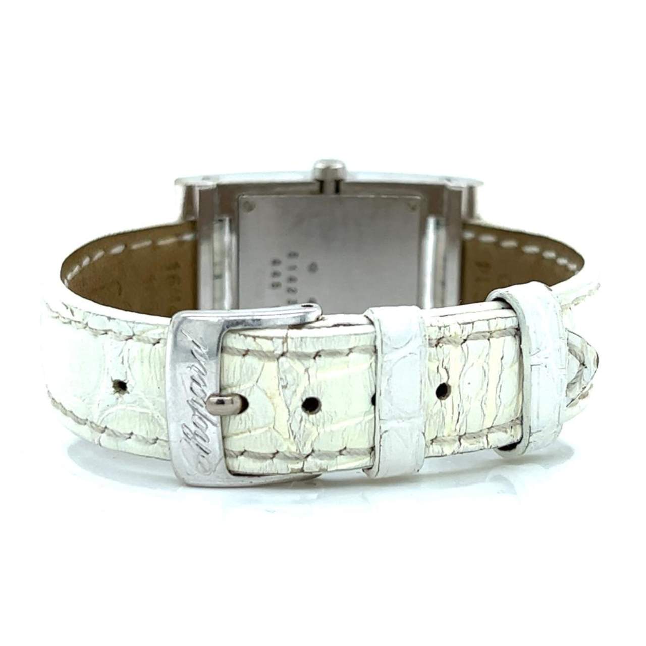 Chopard 18K White Gold Mother of Pearl and Diamond “H” Watch