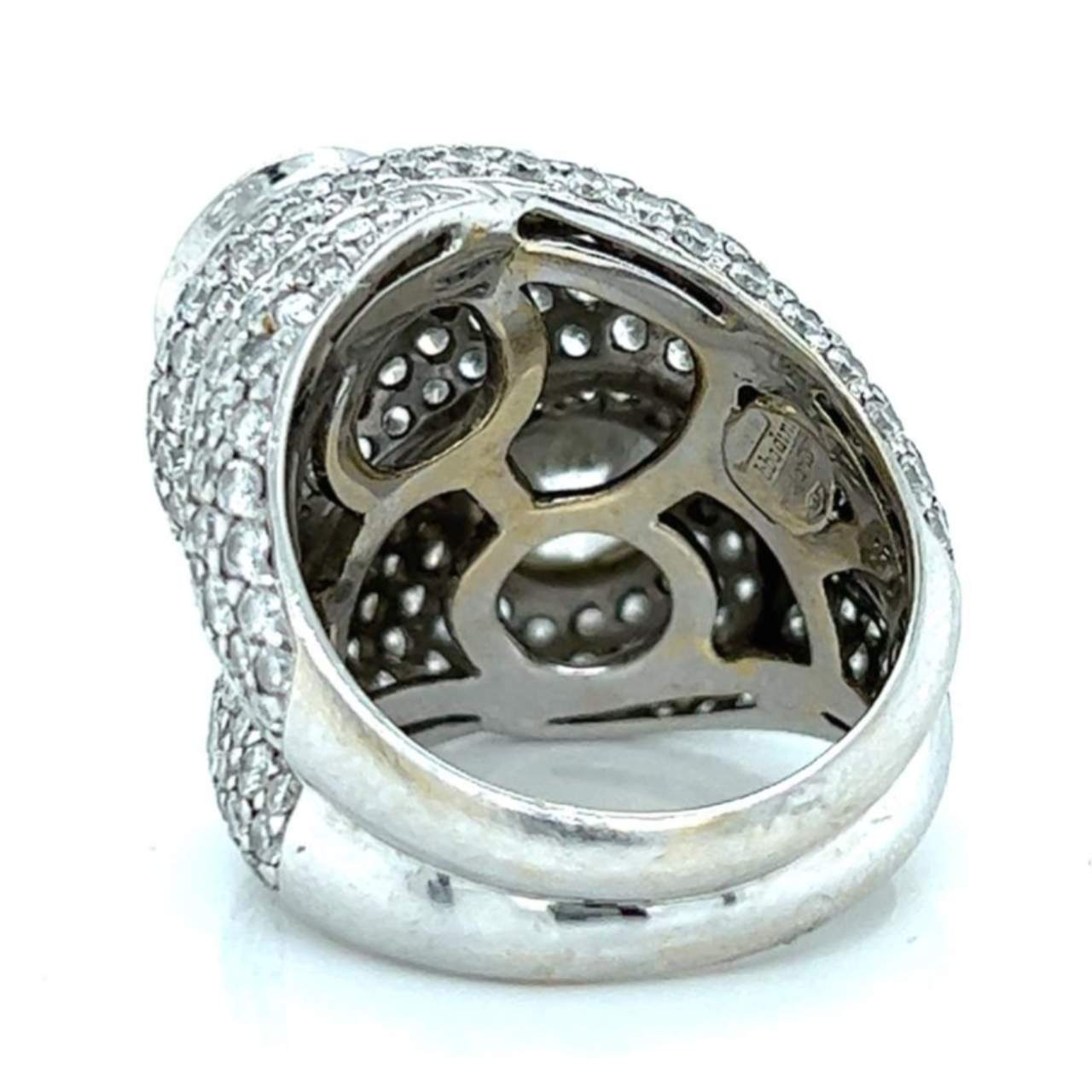 Sabbadini 18K White Gold Diamond Ring - Image 3