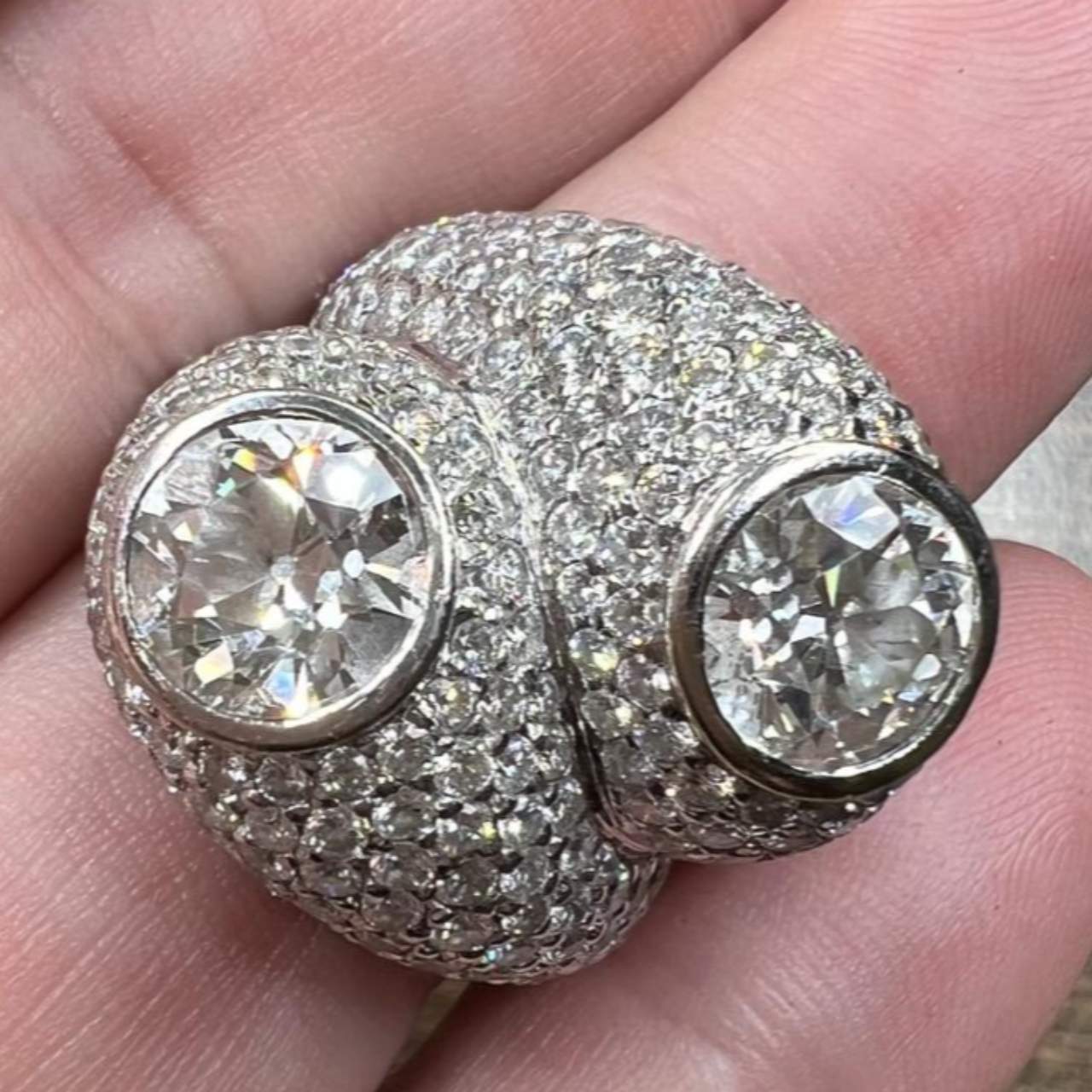 Sabbadini 18K White Gold Diamond Ring - Image 4