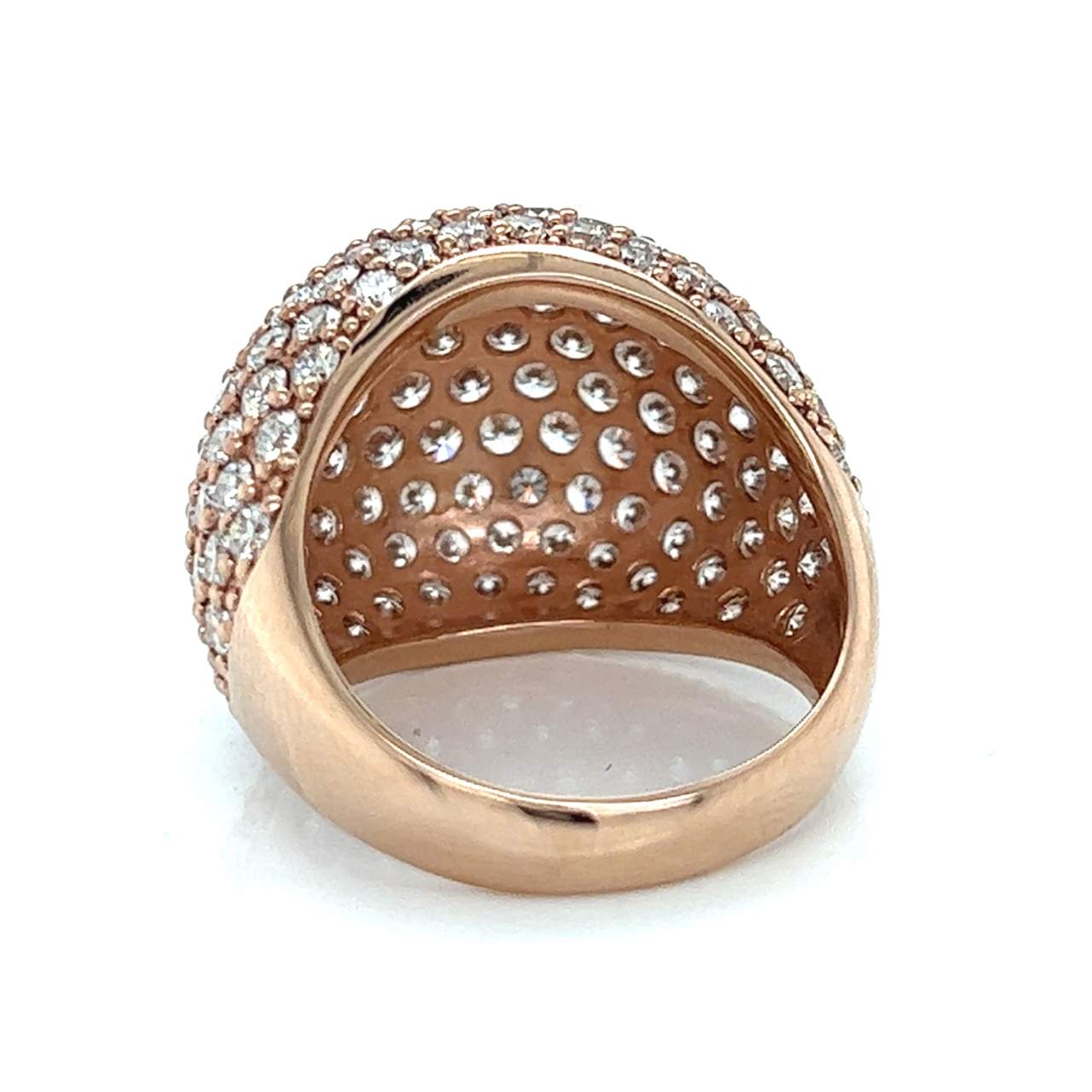 18K Rose Gold 5.55 Ct. Diamond Ring