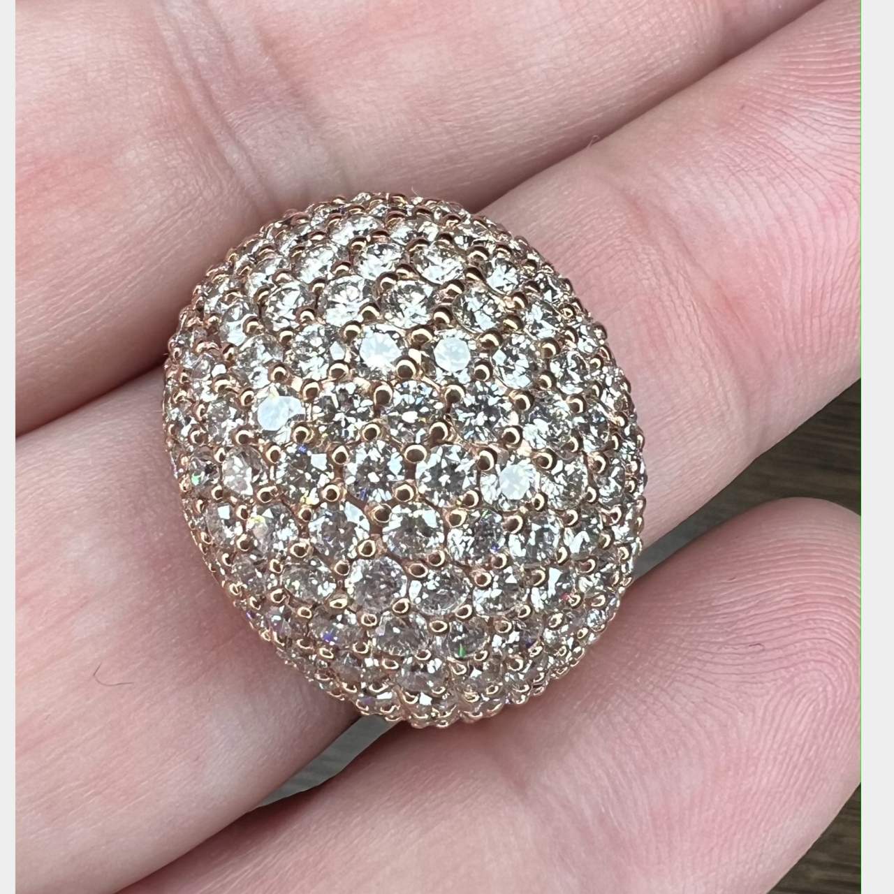 18K Rose Gold 5.55 Ct. Diamond Ring