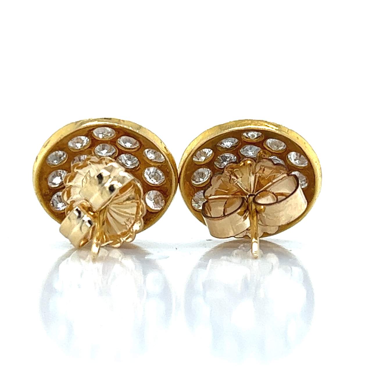 18K Yellow Gold 3.00 Ct. Diamond Earrings