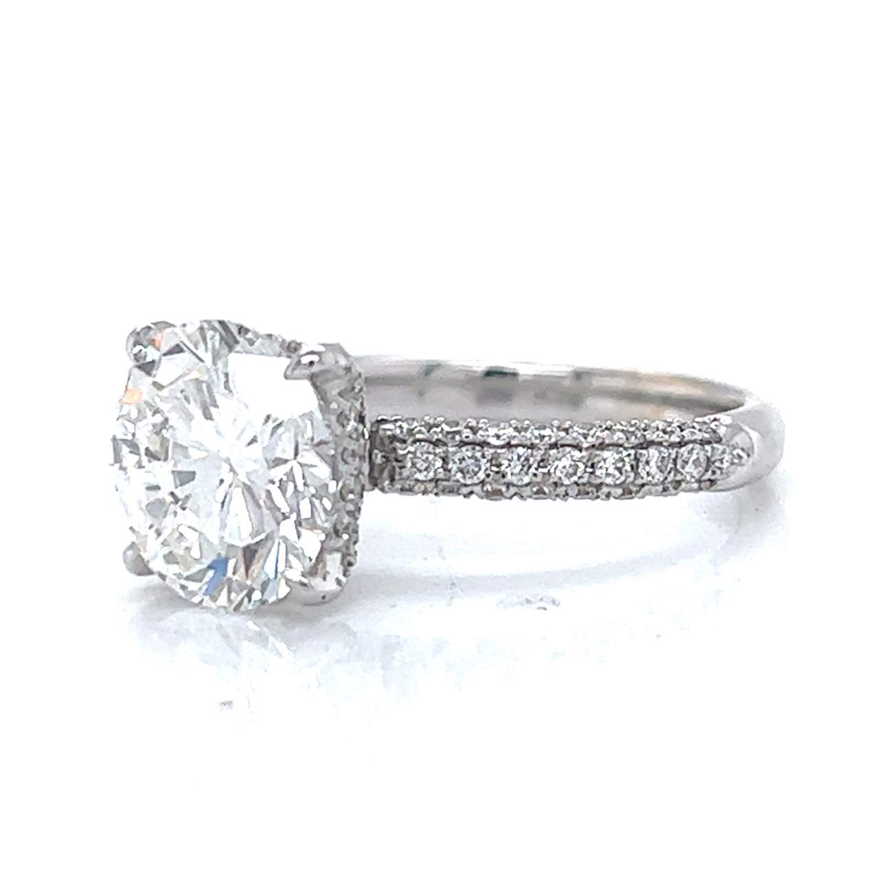 18K White Gold 3.02 Ct. GIA Certified Diamond Ring
