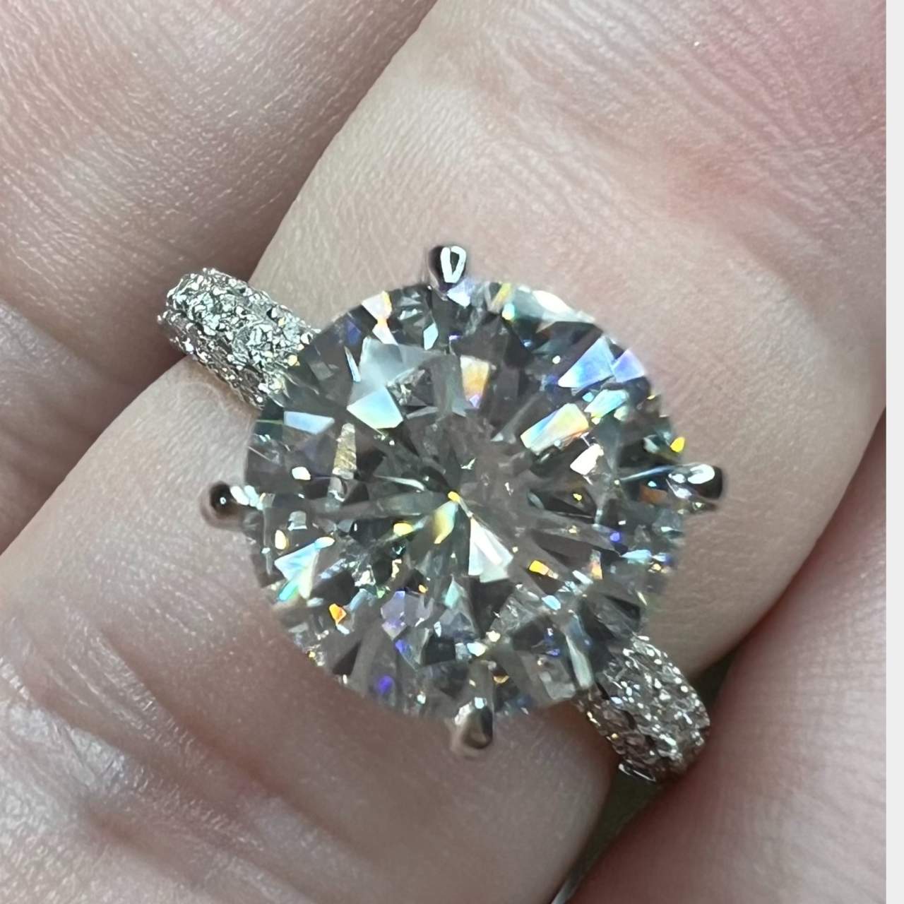18K White Gold 3.02 Ct. GIA Certified Diamond Ring