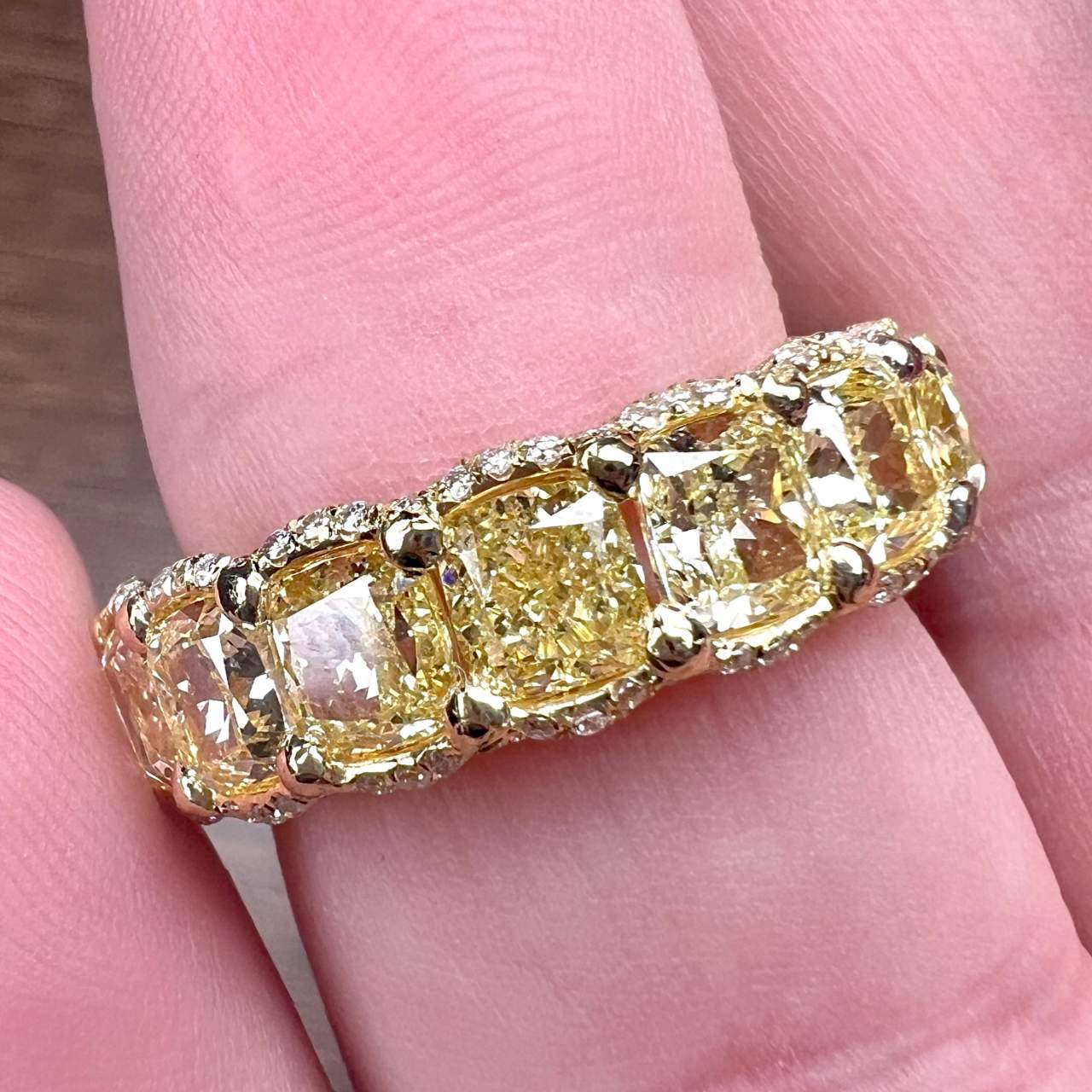 LUGANO 18K Yellow Gold Fancy Yellow Diamond Ring