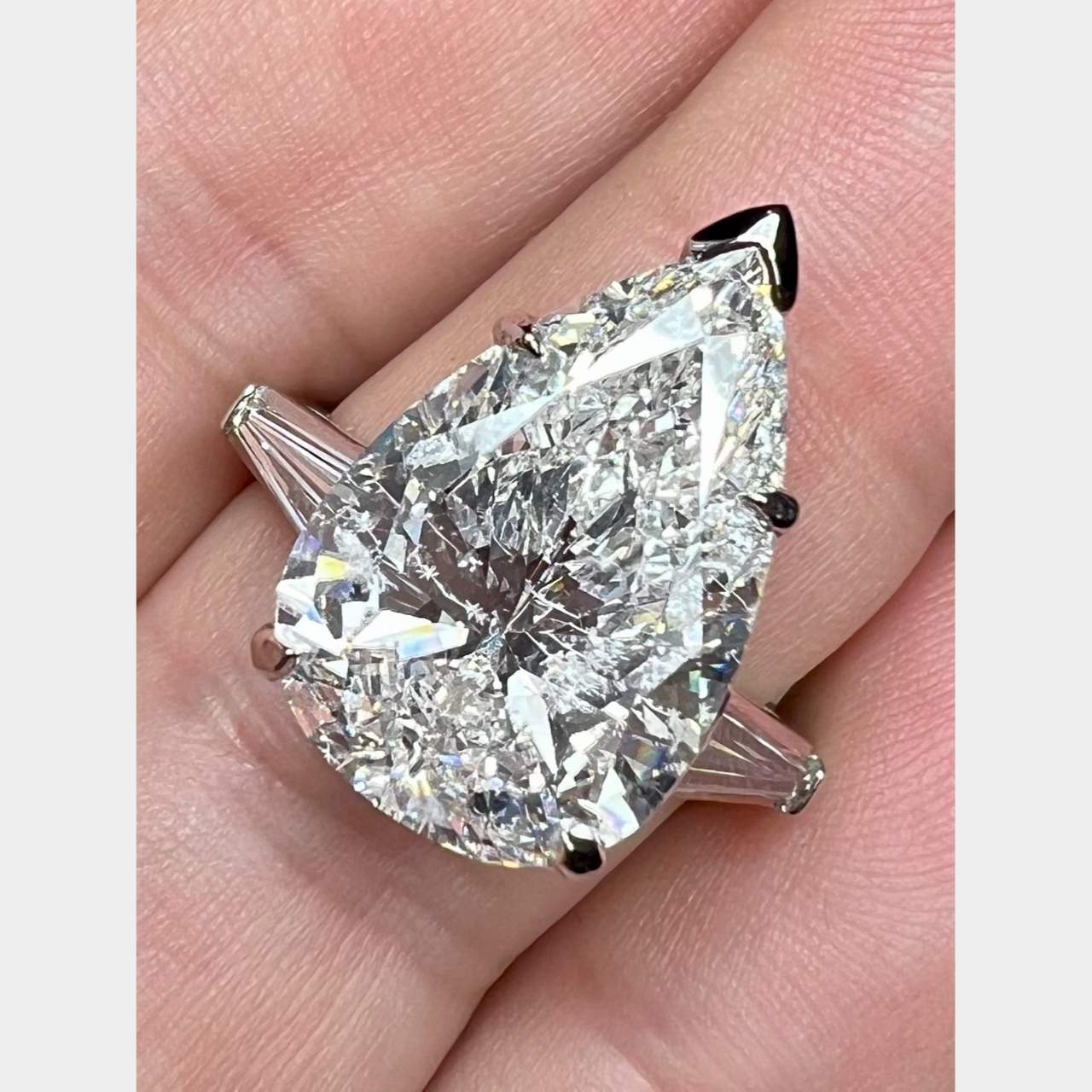 Platinum 8.85 Ct. Diamond Engagement Ring