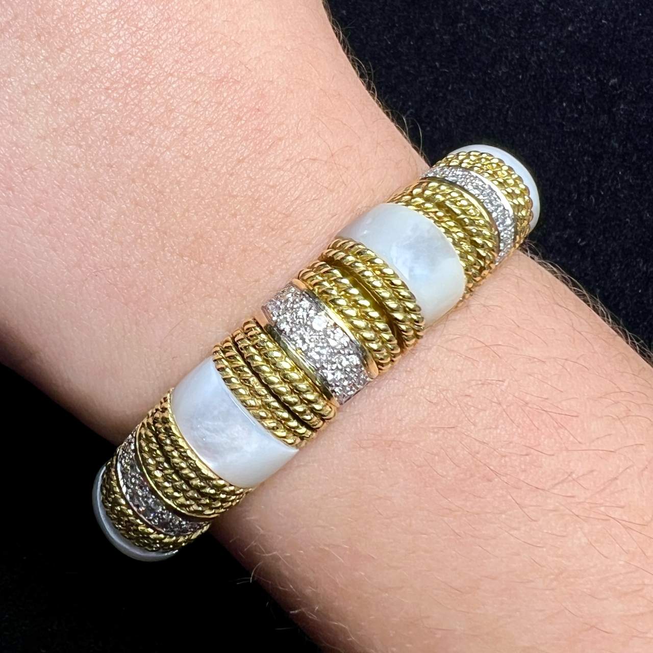 Cassis 18K Yellow Gold Diamond Bracelet