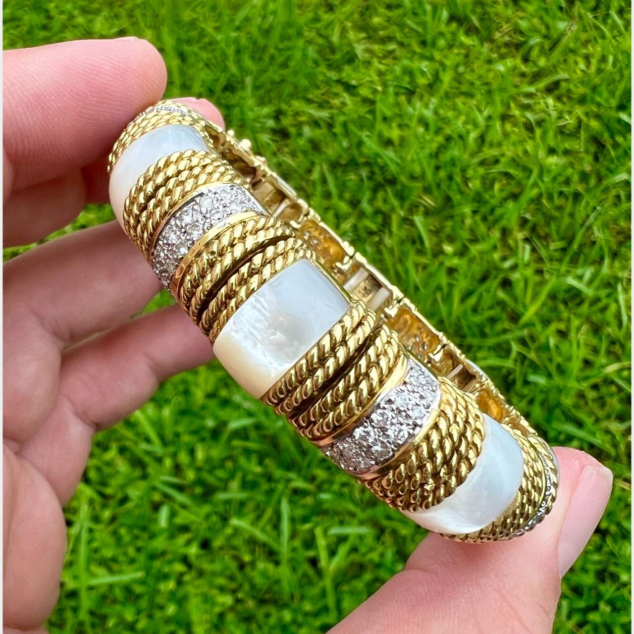 Cassis 18K Yellow Gold Diamond Bracelet