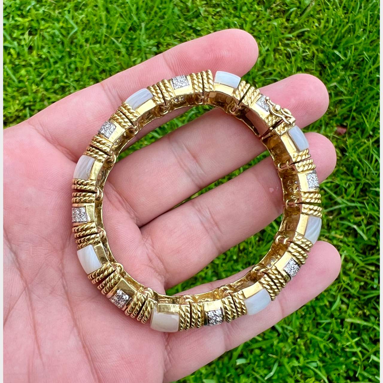Cassis 18K Yellow Gold Diamond Bracelet