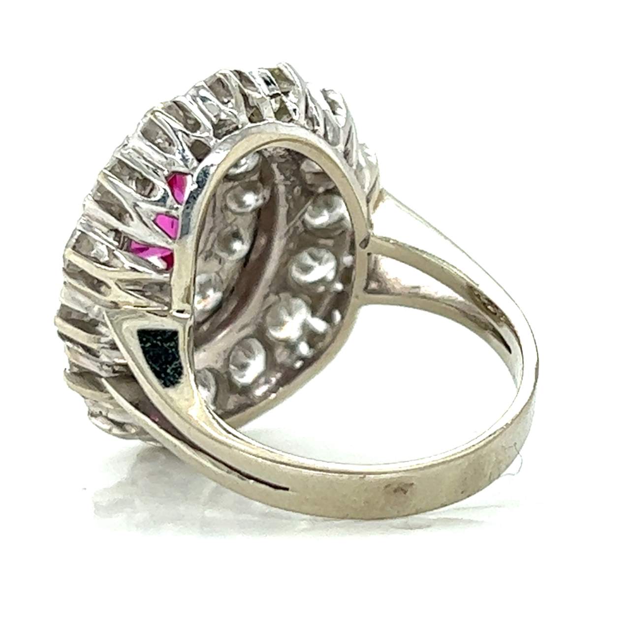18K GIA Certified Burma No-heat Ruby & Diamond Ring