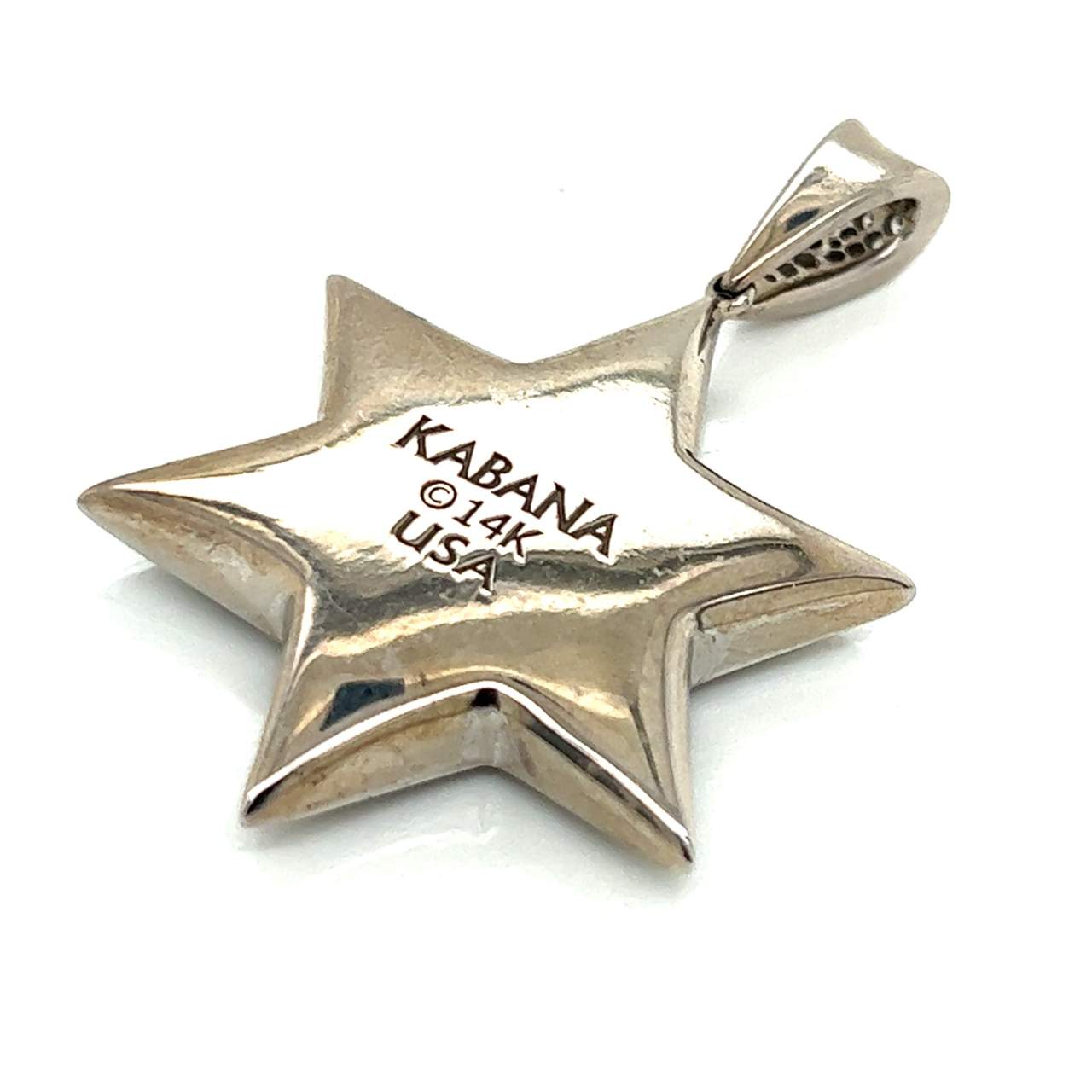KABANA 14K White Gold Star of David Diamond Pendant