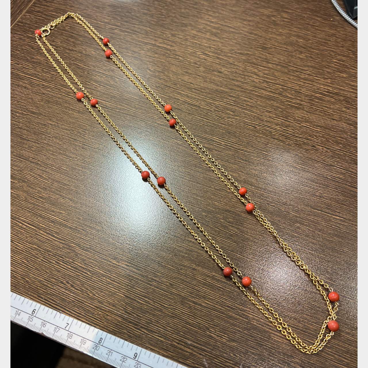 1960’s 18K Italian Coral Necklace