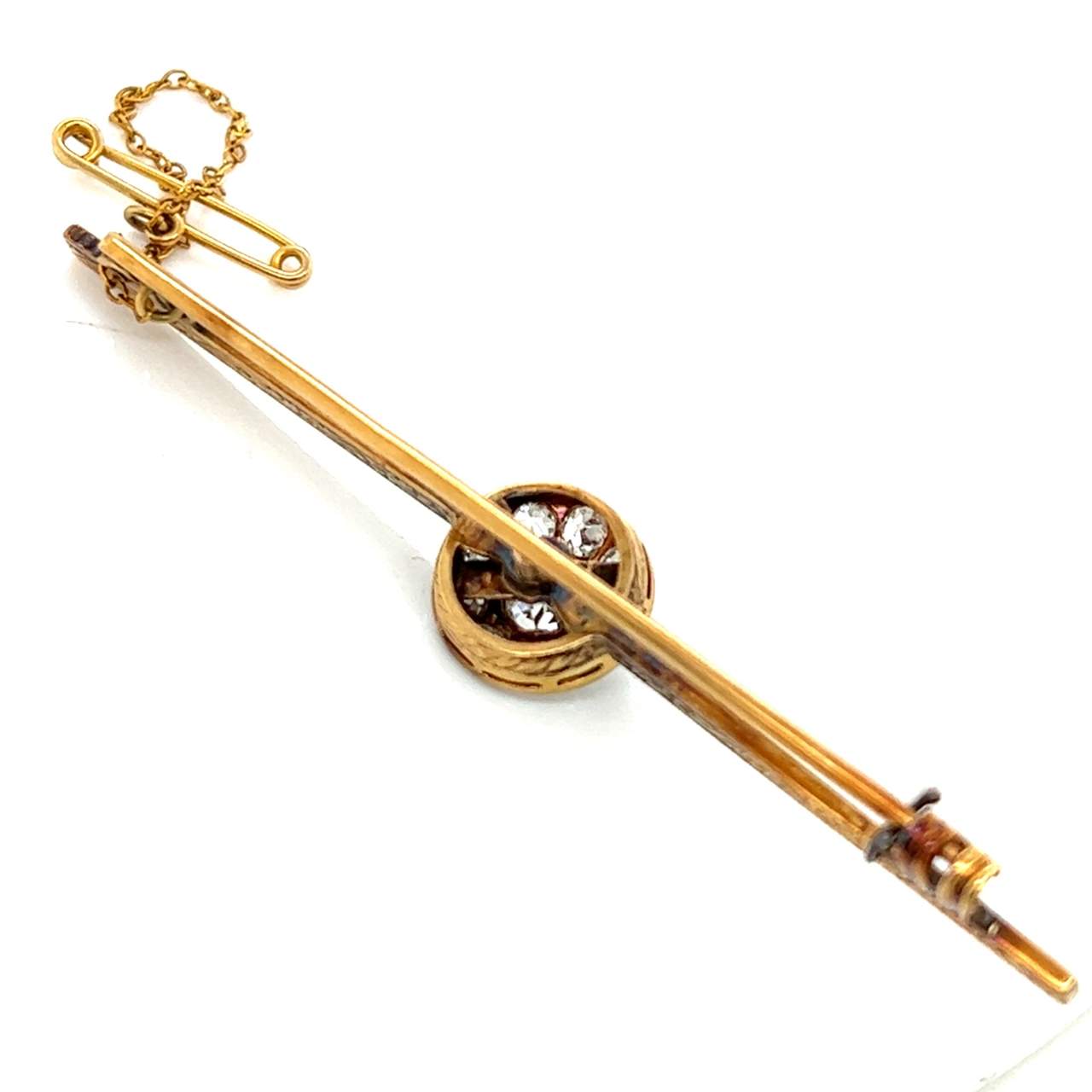 Victorian 18K 1.50 Ct. Diamond Pin