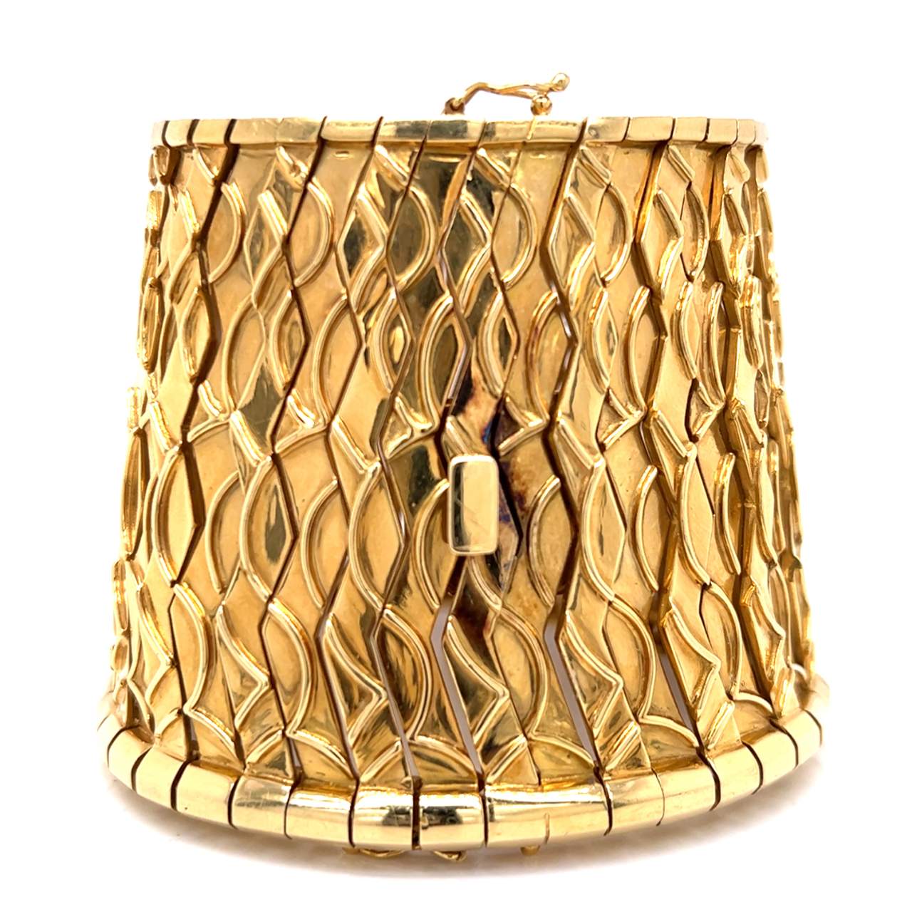 18K Yellow Gold 24.00 Ct. Diamond Bangle Cuff