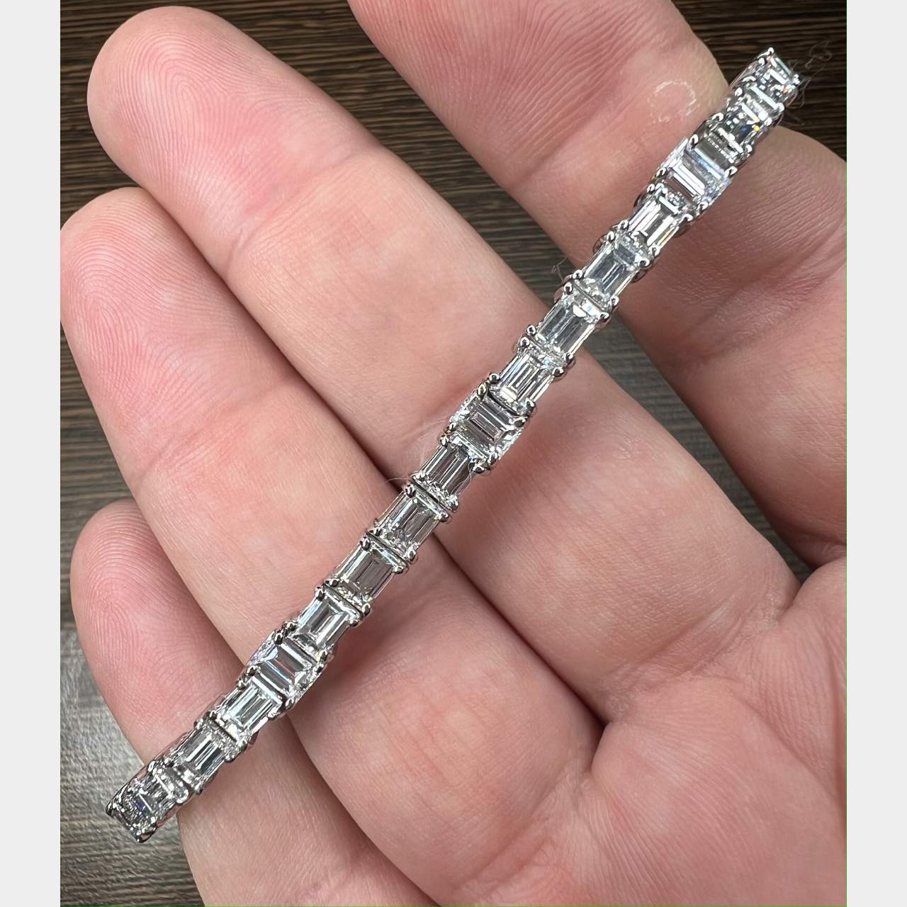 Platinum 12.00 Ct. Diamond Tennis Bracelet