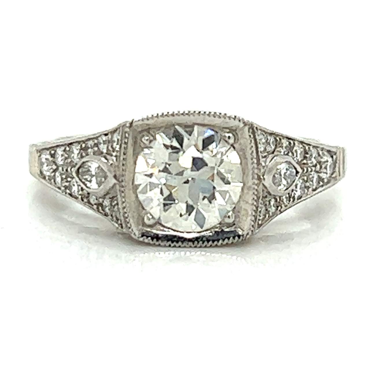 Platinum 0.99 Ct. Diamond Ring