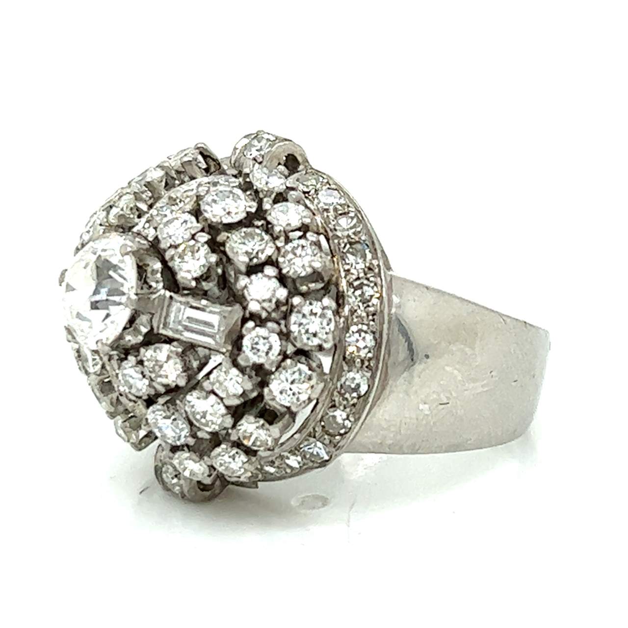 Art Deco Platinum GIA Certified 1.17 Ct. Diamond Ring