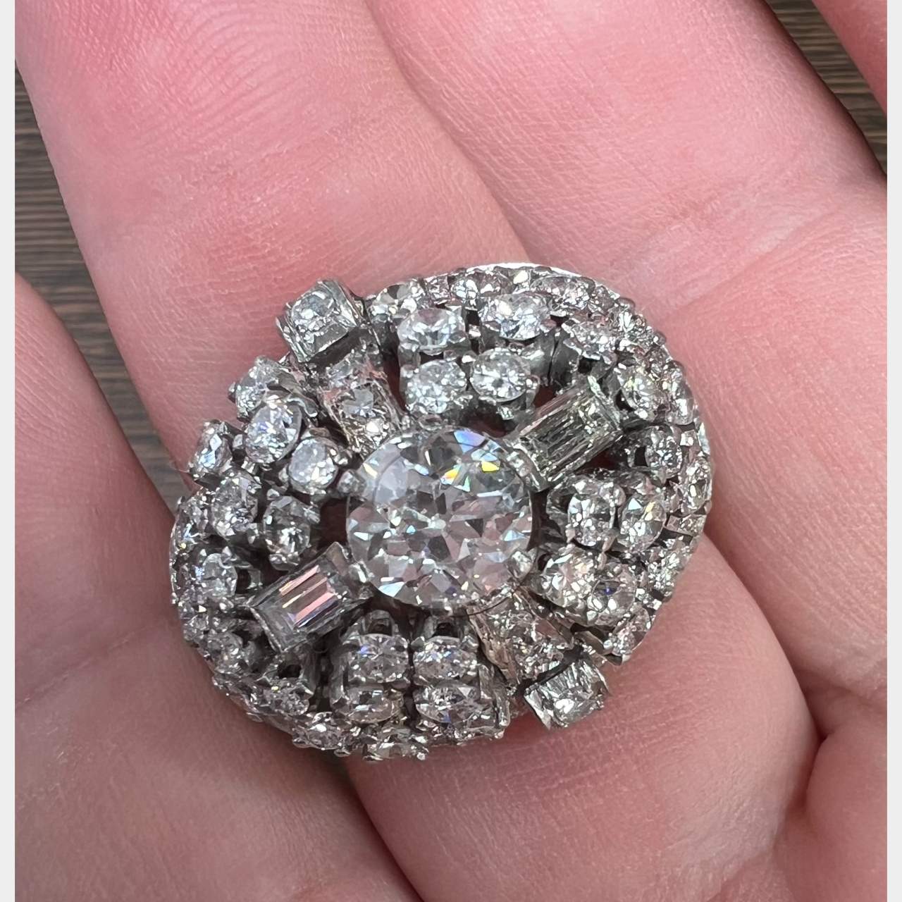 Art Deco Platinum GIA Certified 1.17 Ct. Diamond Ring