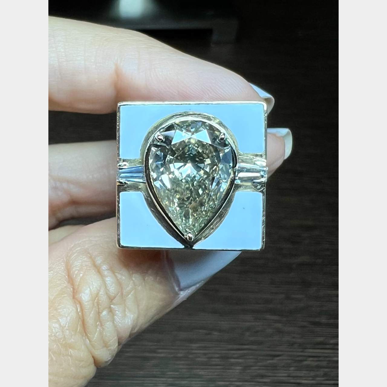 18K Yellow Gold GIA Certified 6.16 Ct. Diamond Ring - Image 5