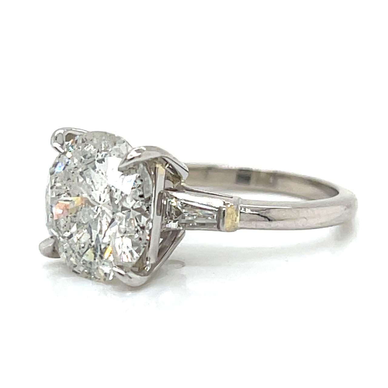 Platinum 6.02 Ct. EGL Certified Diamond Ring - Image 2