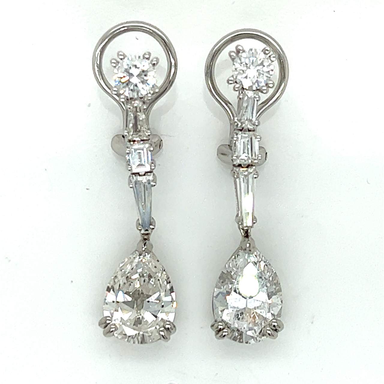 Platinum EGL Certified Diamond Earrings