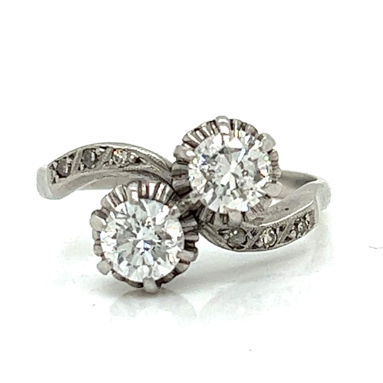 Art Deco Platinum 1.10 Ct. Diamond Ring