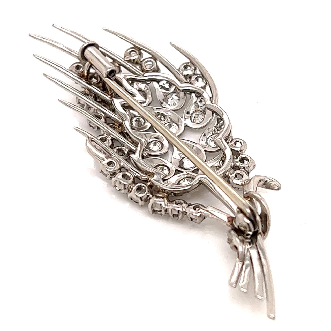 Art Deco 3.00 Ct. Diamond Brooch